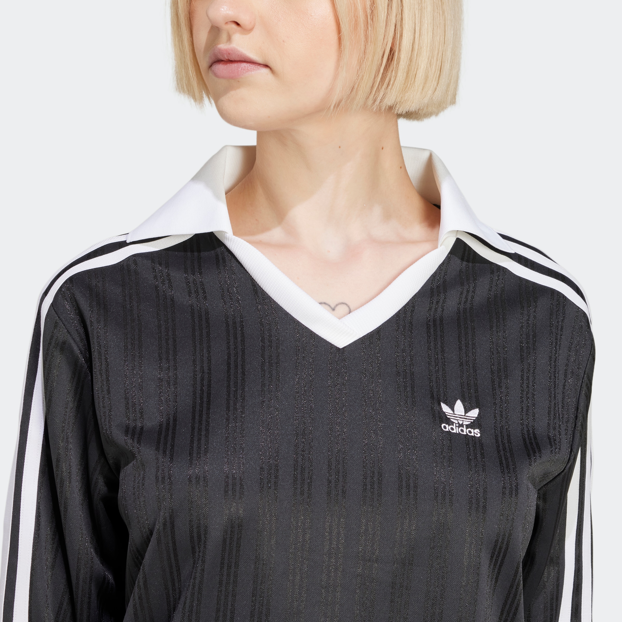 adidas Originals Poloshirt »V-NECK LS TEE«