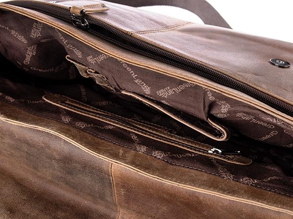 GreenLand Nature Messenger Bag »Montana«, im Vintage Look