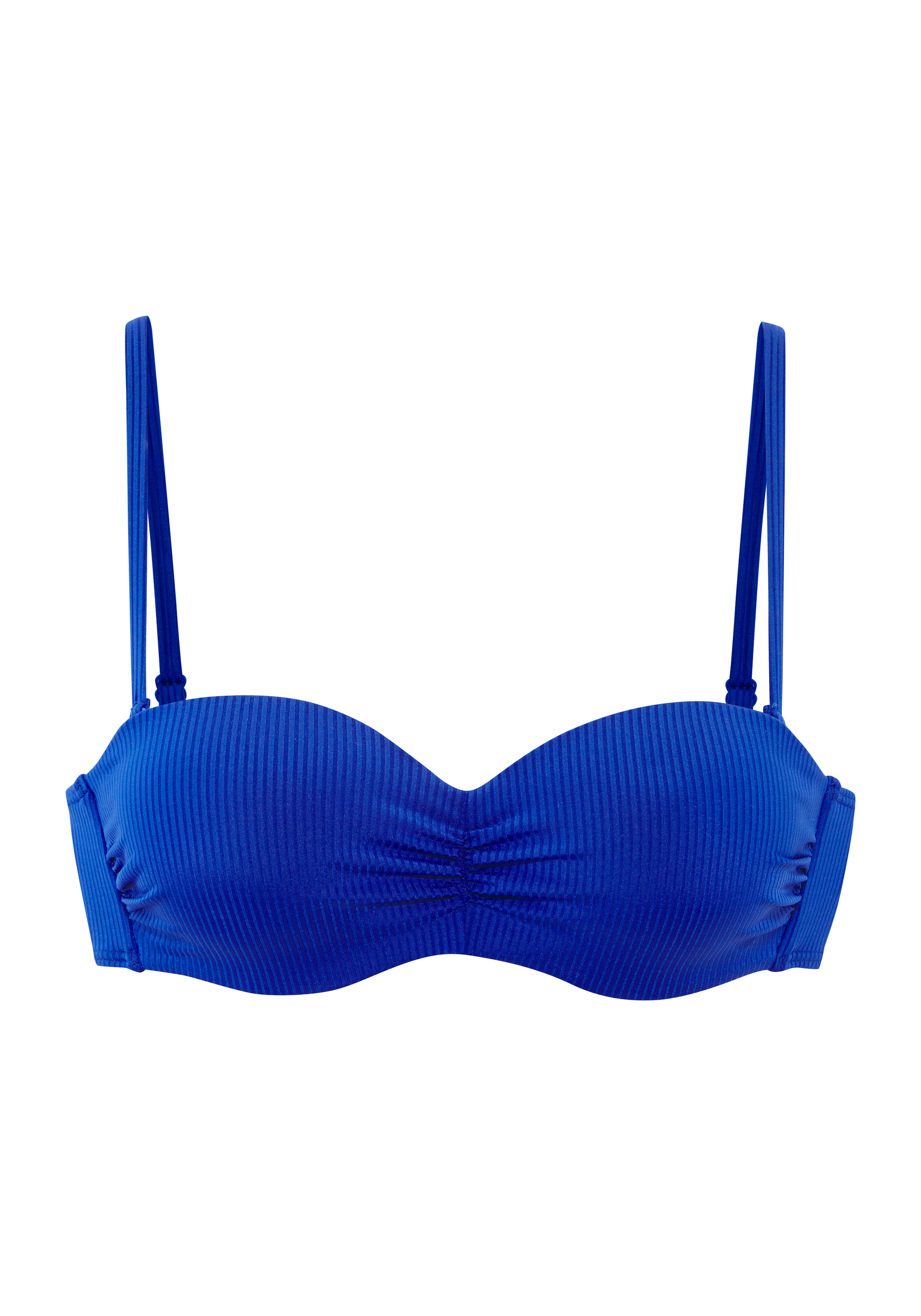 Venice Beach Top bikini bandeau »Lucky« en tissu à structure côtelée