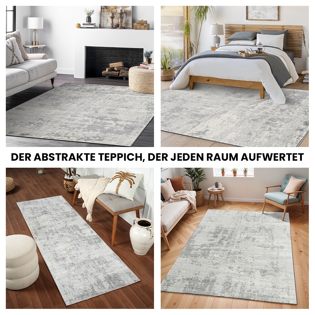 Livabliss Tapis »DALI« Rectangulaire 11 mm Höhe Moderner Designerteppich in Marmor Optik, Kurzflor Wohnzimmerteppich