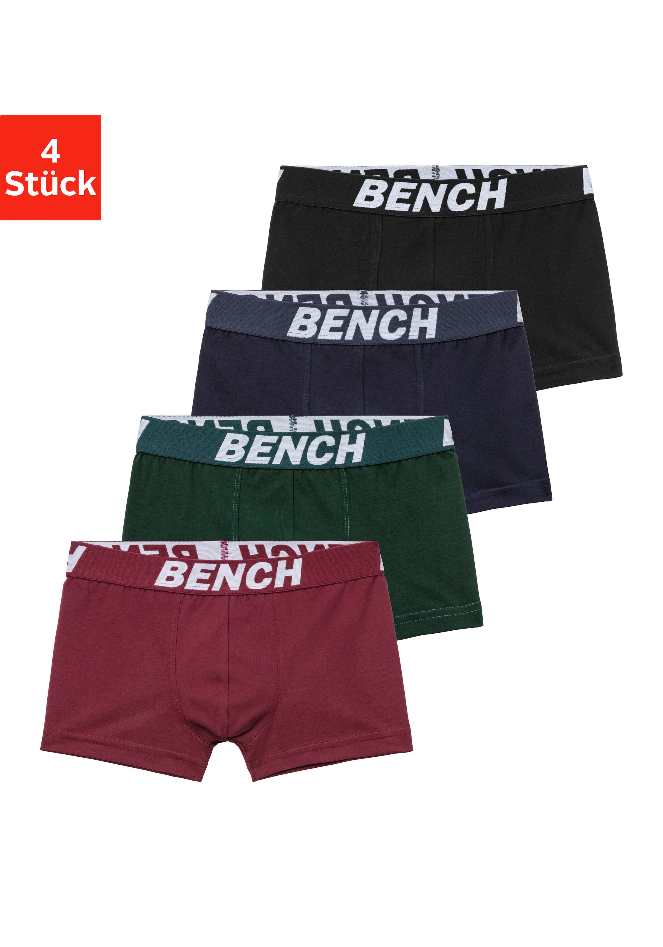 Image of Bench. Boxer, (Packung, 4 St.), für Jungen mit Bench Schriftzug im Bund bei Ackermann Versand Schweiz