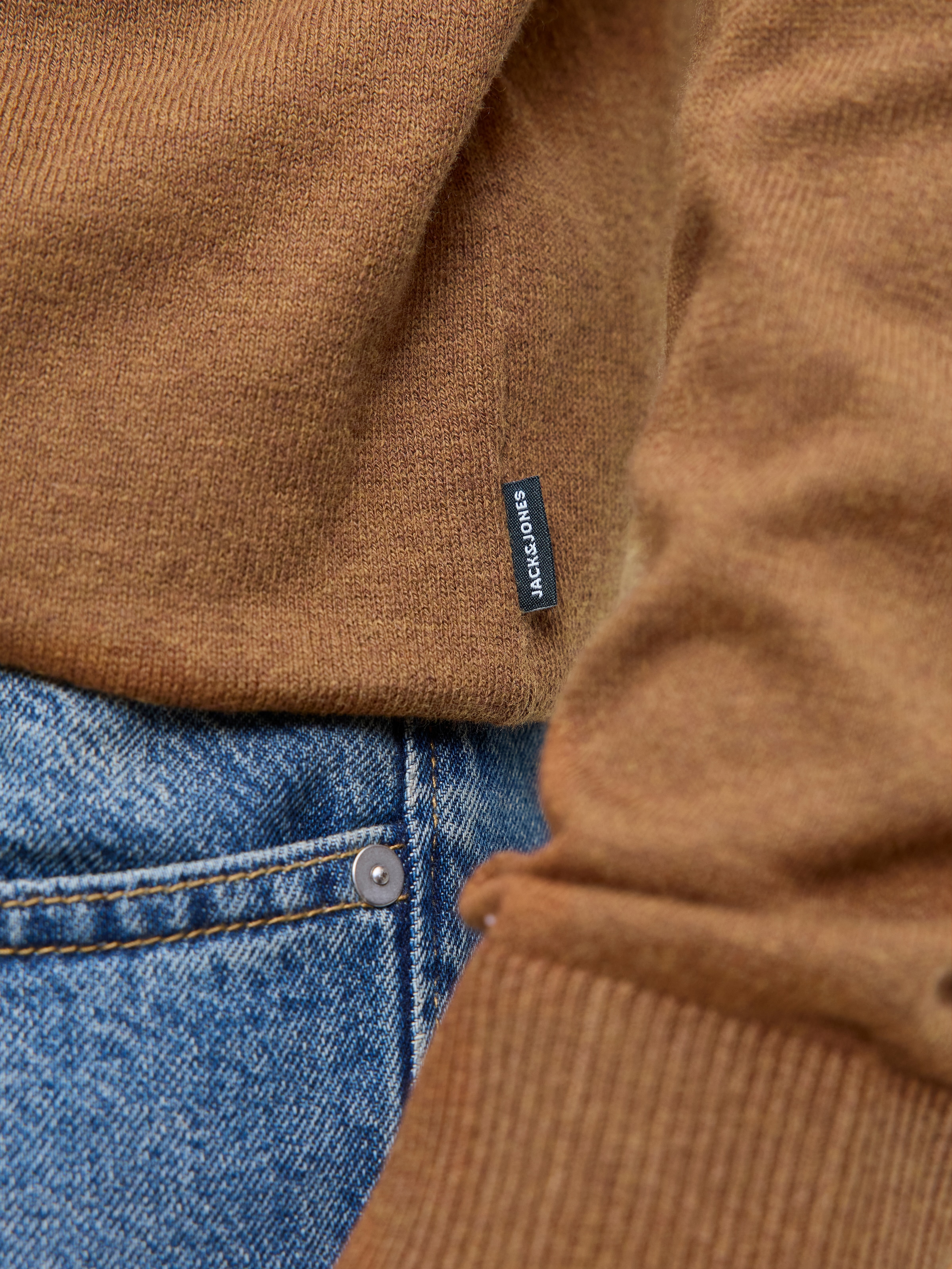 Jack & Jones »JJEEMIL KNIT CREW NECK NOOS« Baumwollmischung, regular fit