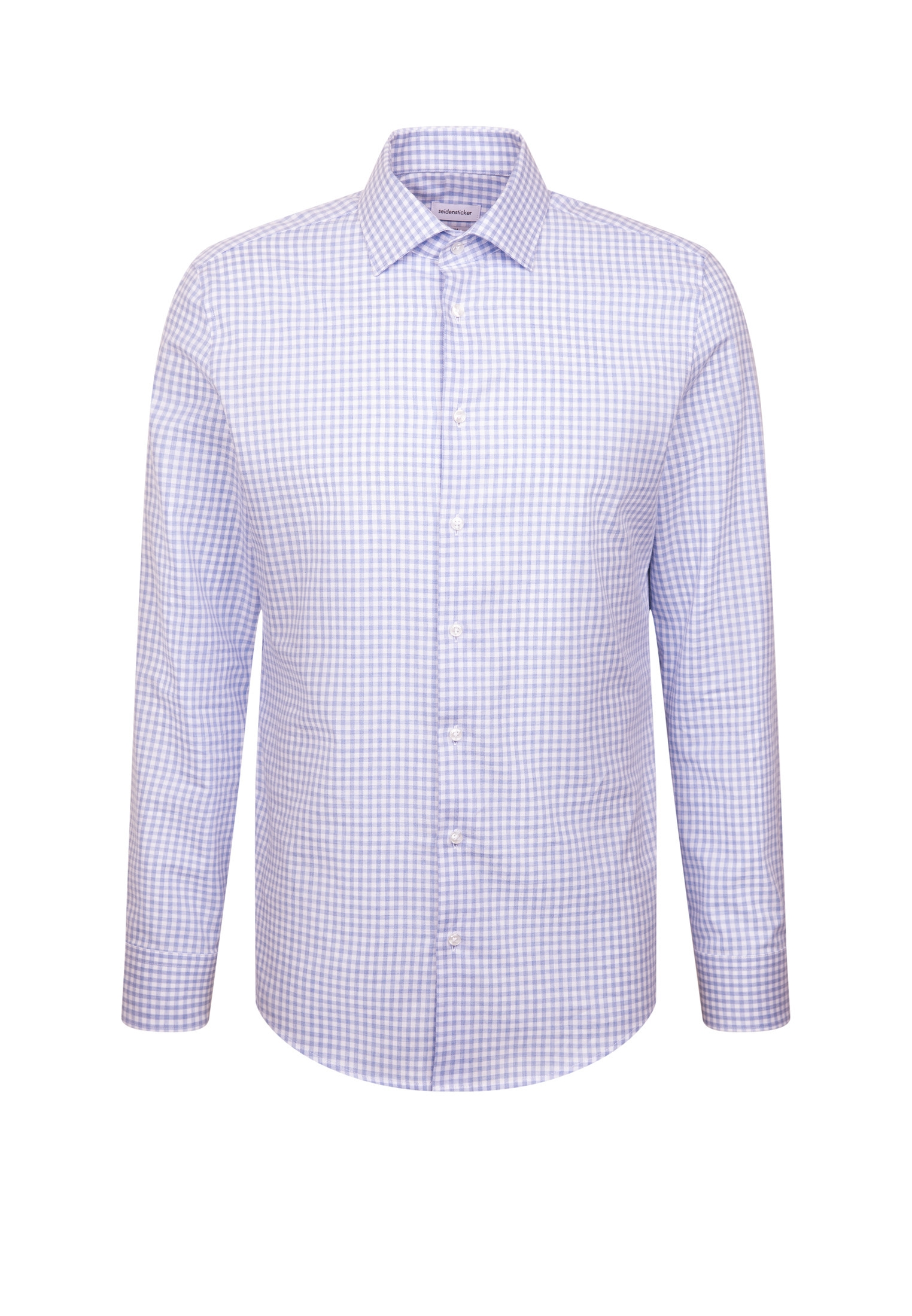 seidensticker Flanellhemd »Schwarze Rose« Slim 1/1 Kentkragen Karo