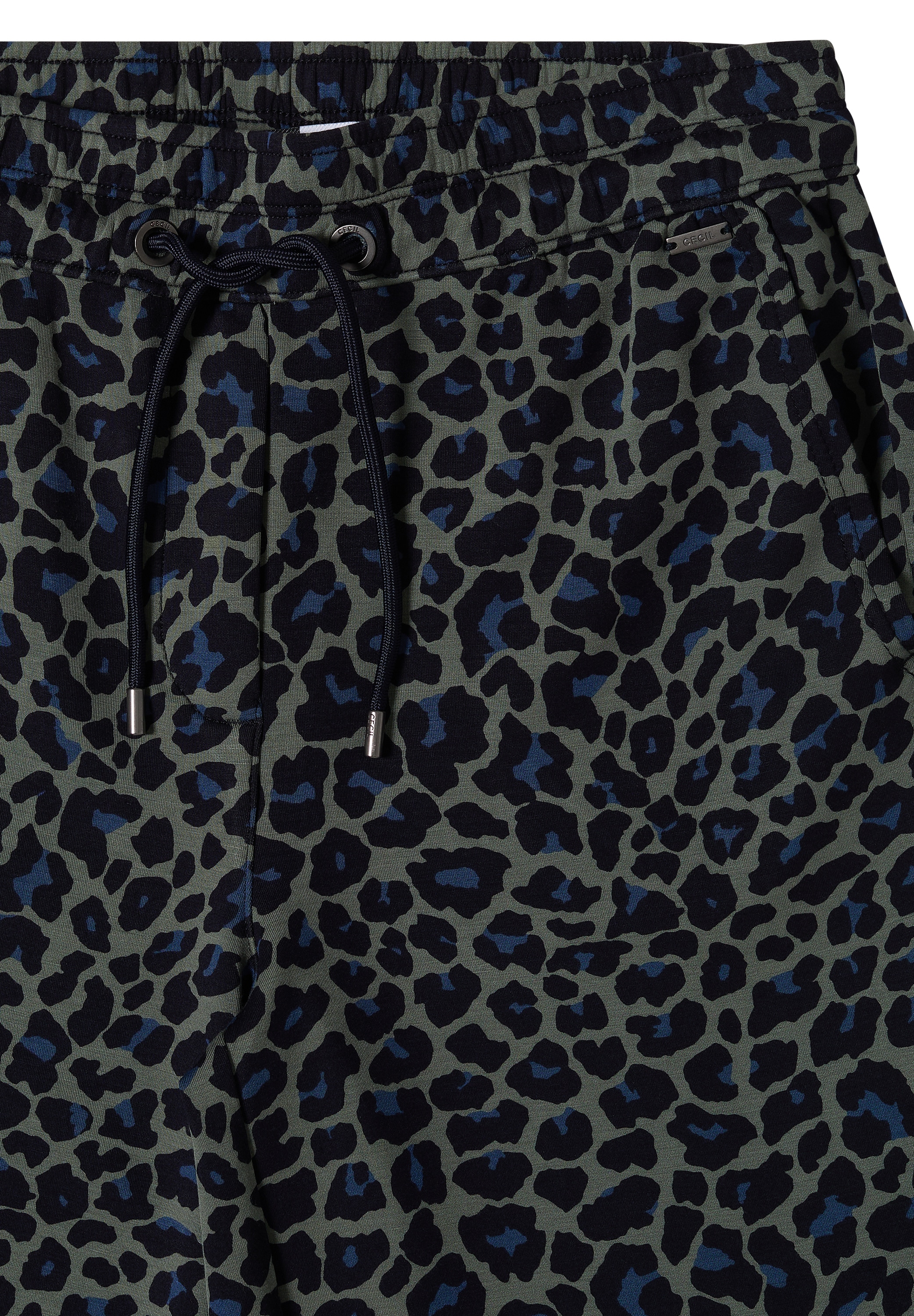Cecil Pantalon en tissu »Style Neele«  mélange viscose de qualité Silk-Touch, ceinture élastique, imprimé animal
