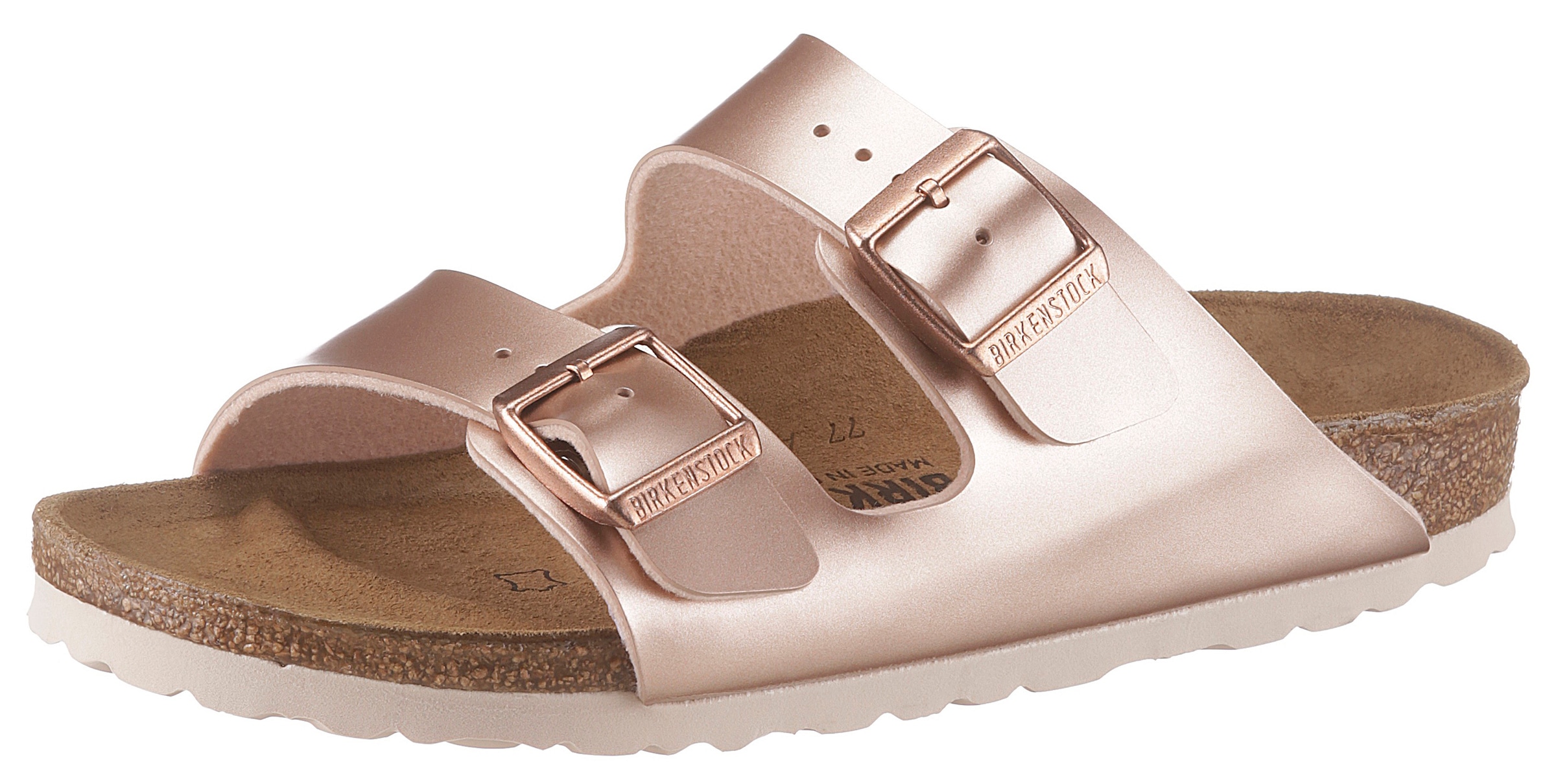 Image of Birkenstock Pantolette »ARIZONA BF ELECTRIC METALLIC«, in toller Metallic-Optik und schmaler Schuhweite bei Ackermann Versand Schweiz