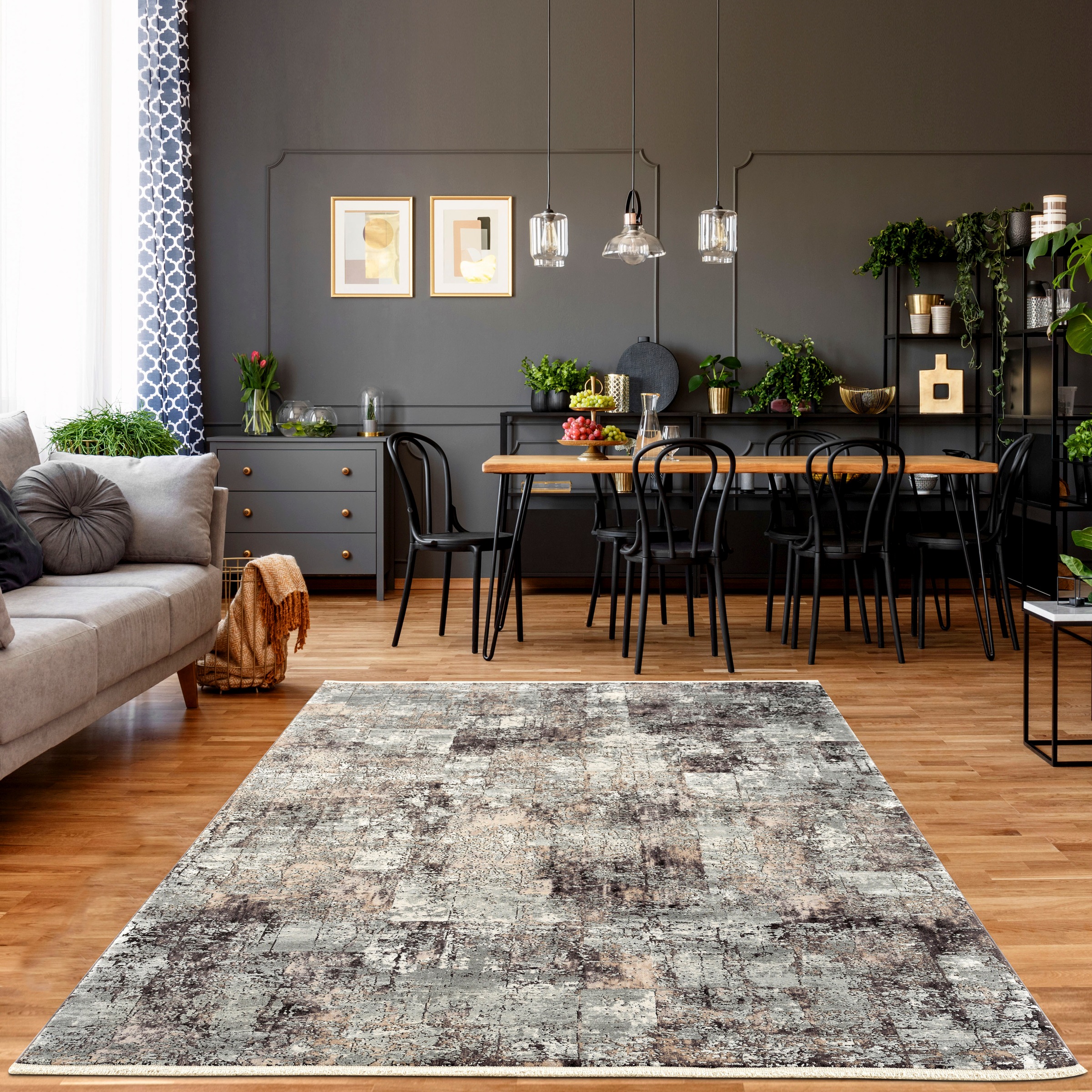 Image of Sanat Teppich "Oasis 1871" rechteckig 8 mm Höhe Wohnzimmer, Kurzflor, Orient Optik