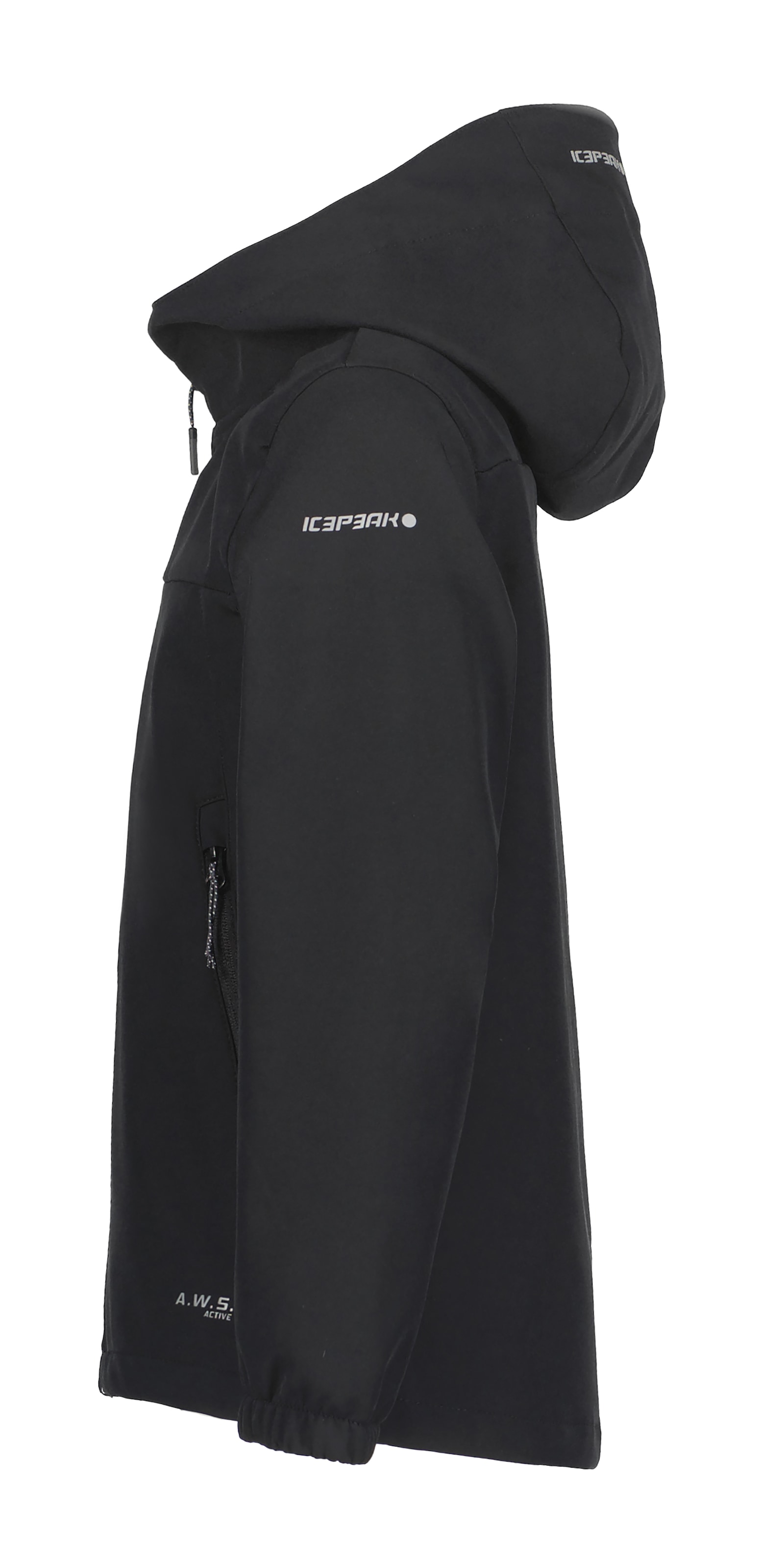 Icepeak Veste softshell »KONAN JR« 1 cuis tlg. mit Kapuze aus winddichtem und wasserabweisendem Material