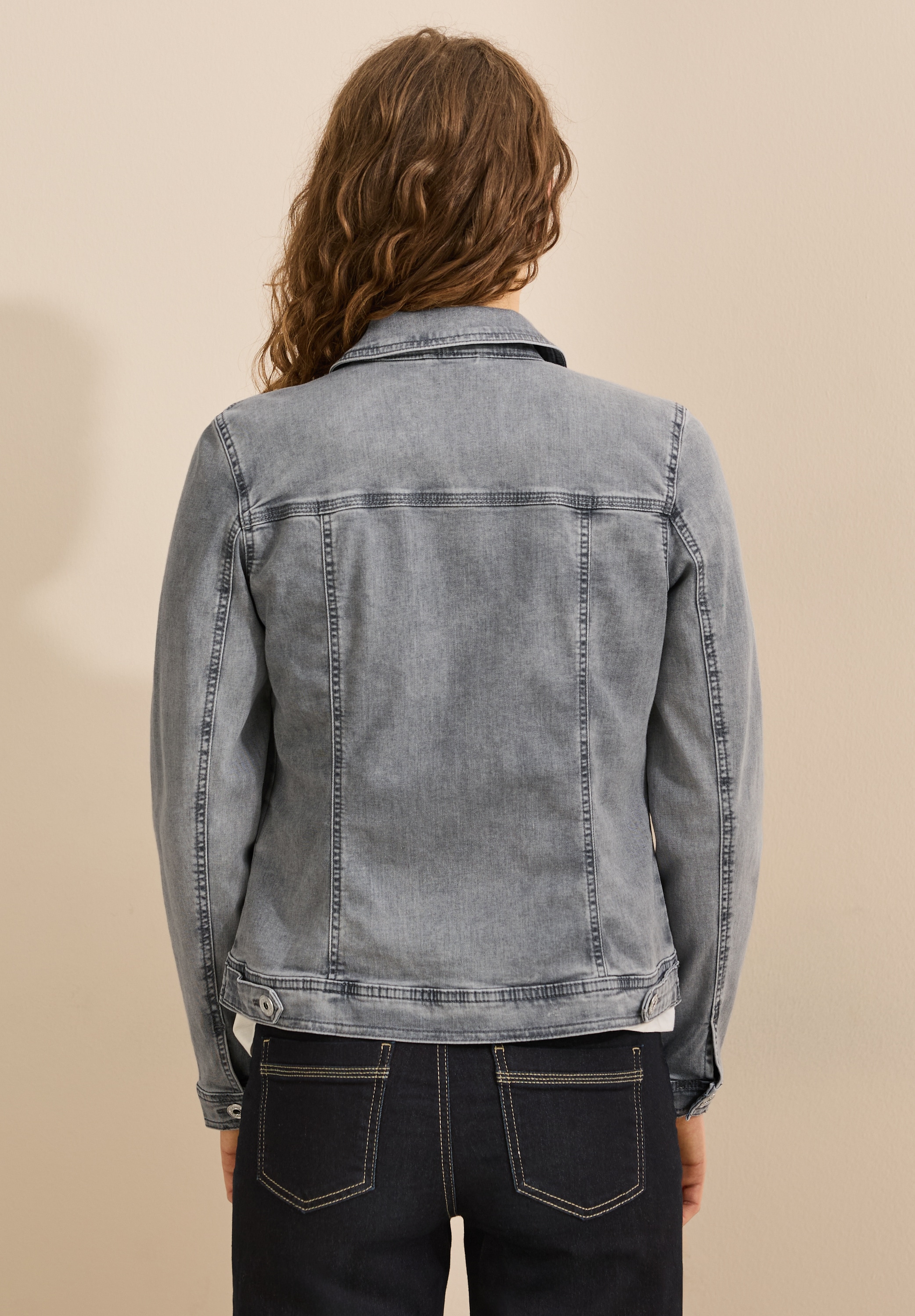 Cecil Jeansjacke, mit Hemdkragen