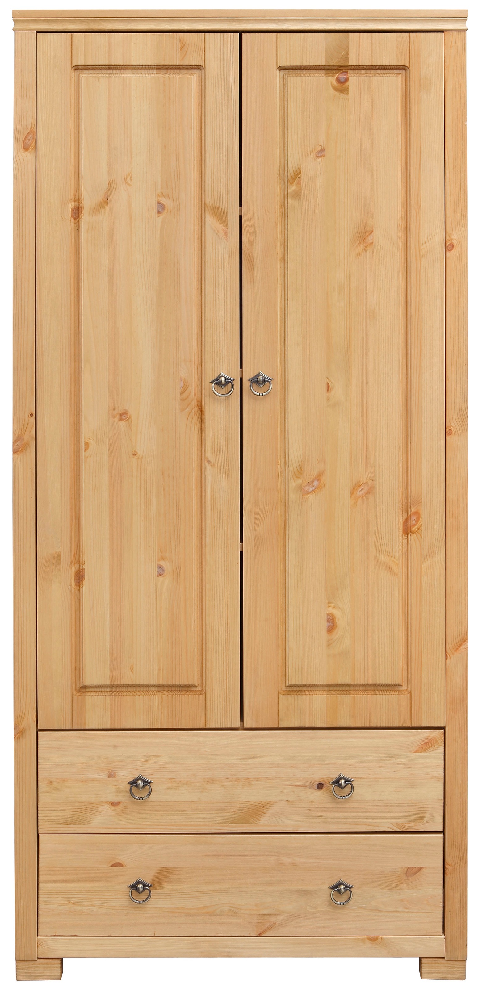 Home affaire Kleiderschrank »Gotland; Wäscheschrank, Mehrzweckschrank mit Schubladen, Landhausstil«, (B/H/T ca: 80cmx178cmx40cm), massive Kiefer, FSC® zertifiziert, langlebige Qualität trifft Stil