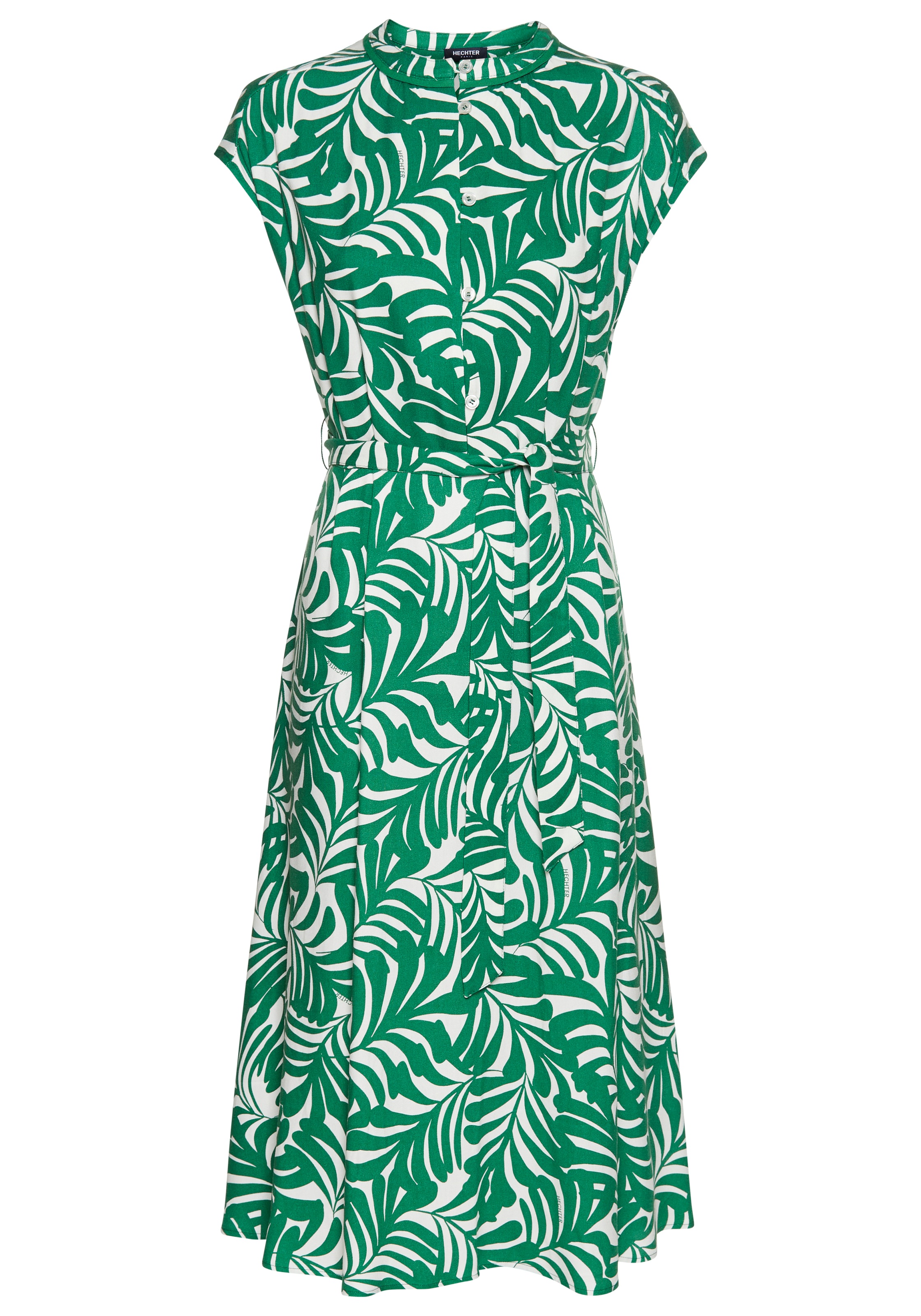 HECHTER PARIS Midikleid, mit Knopfleiste und Bindetaille