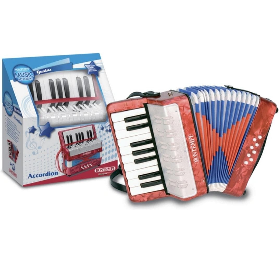 Bontempi Spielzeug-Musikinstrument »Akkordeon 17 Tasten (C-E) und Halbtöne«
