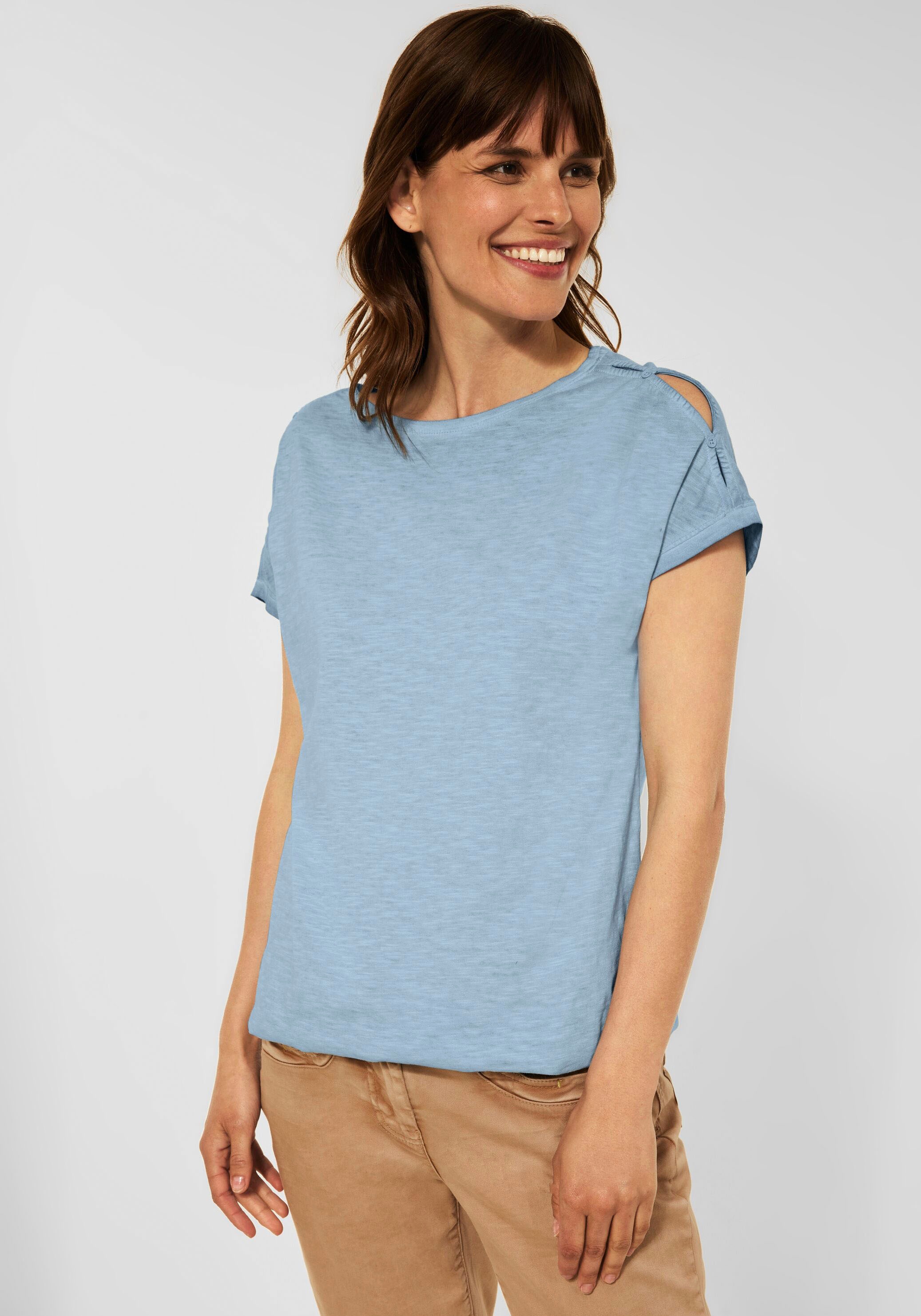 Image of Cecil T-Shirt, mit Schulterschlitzen bei Ackermann Versand Schweiz