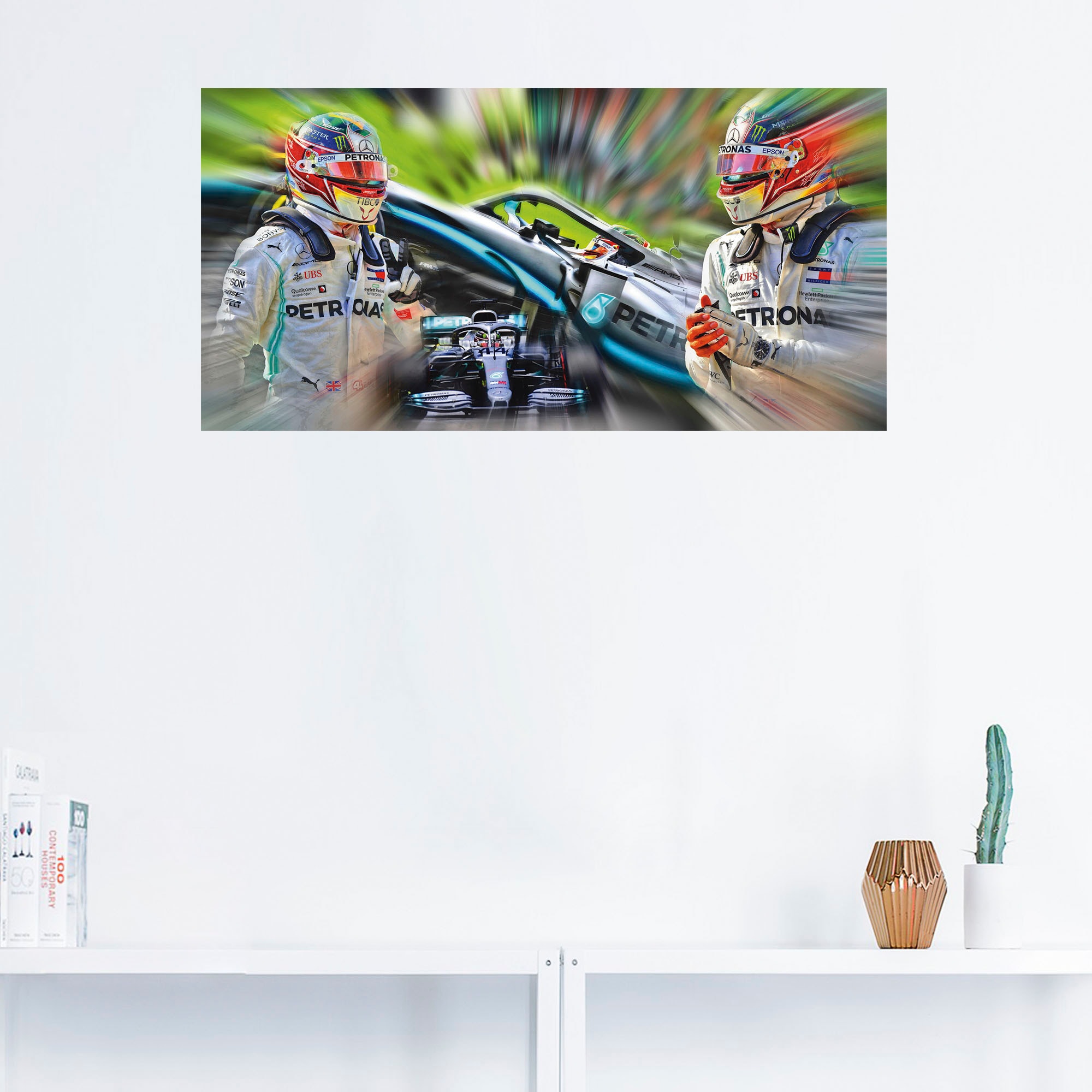 Artland Wandfolie »Lewis Hamilton - schnell und erfolgreich«, Bilder von Berufen, (1 St.), selbstklebend