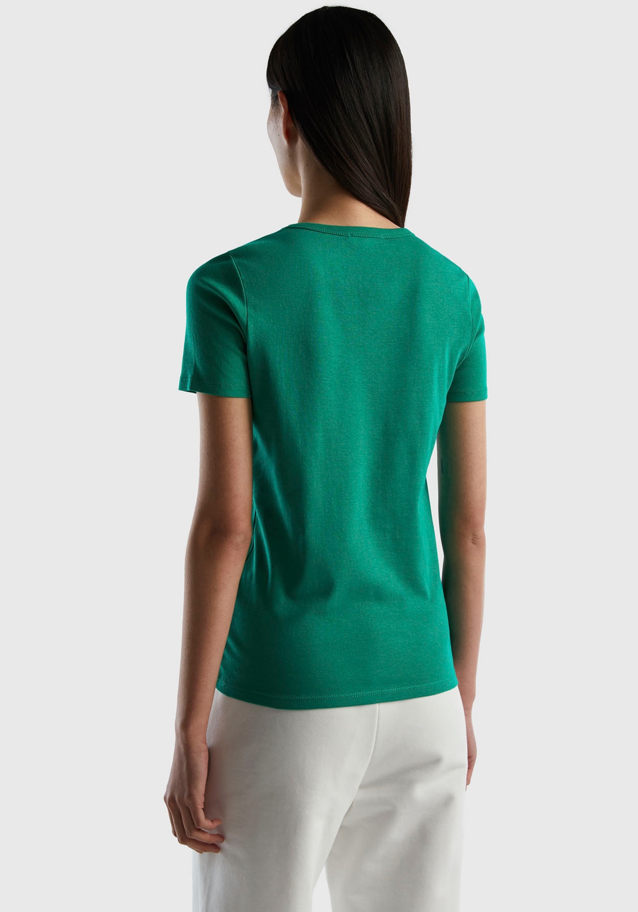 ♕ United Colors of Benetton T-Shirt, (1 tlg.), mit glitzerndem Druck  versandkostenfrei bestellen