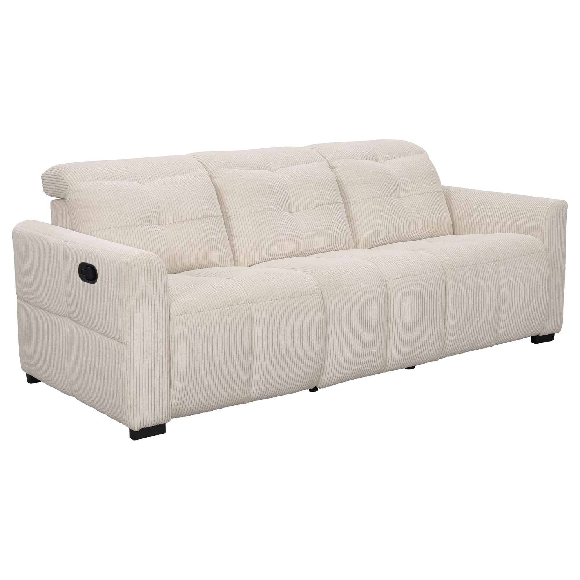 GOODproduct »CAARLA Cord, Sofa, 224 cm, man. oder elektr. Relaxfunktion (USB-A/C)« mit USB-A und USB-C bei elektrischer Ausführung, Kopfteilverstellung