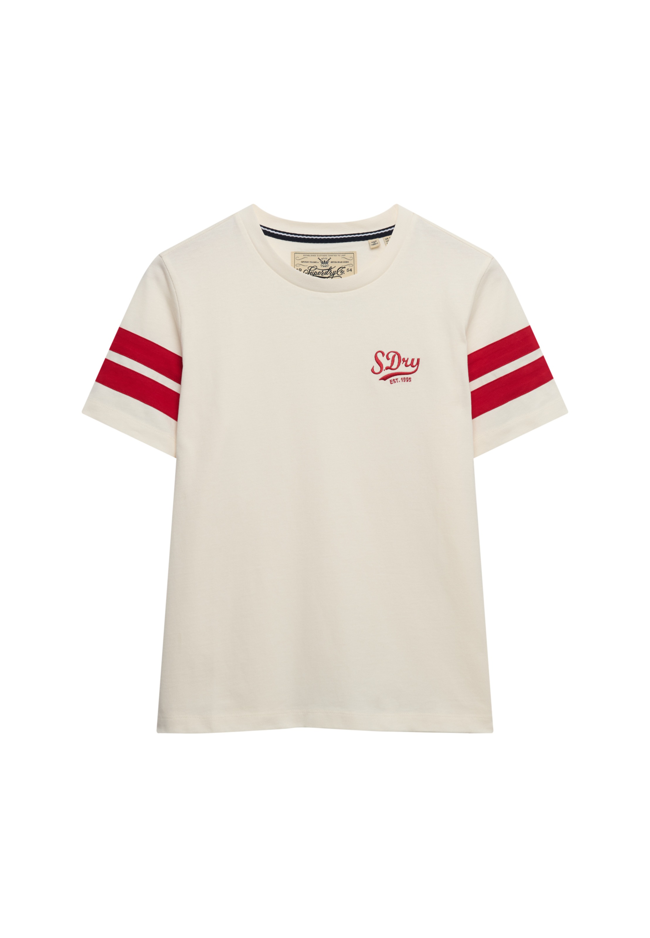 Superdry Print-Shirt »VARSITY STRIPE SCRIPT TEE«