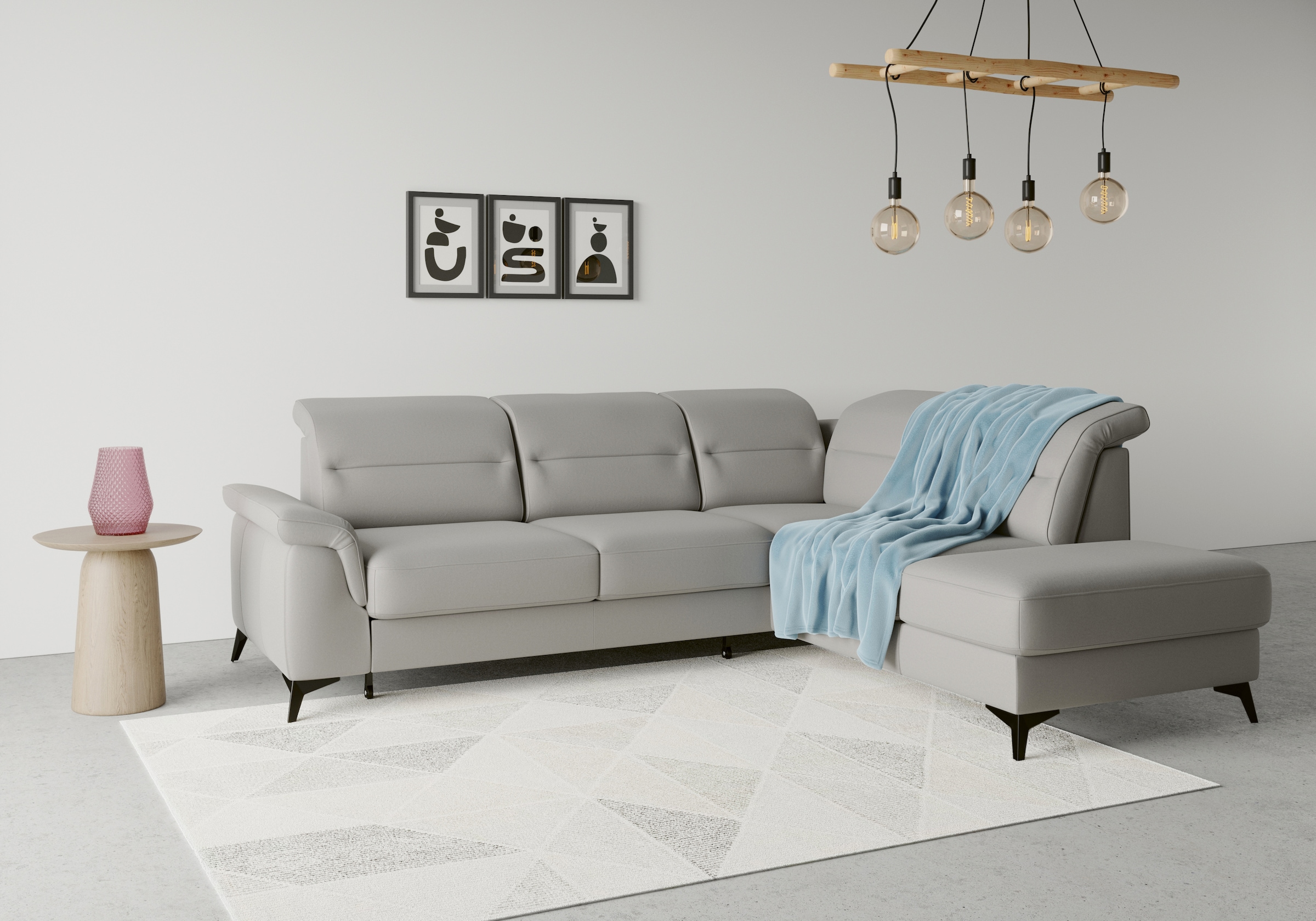 Image of sit&more Ecksofa "Sinatra L-Form" mit Ottomane, optional mit Kopfteilverstellung und Armteilfunktion
