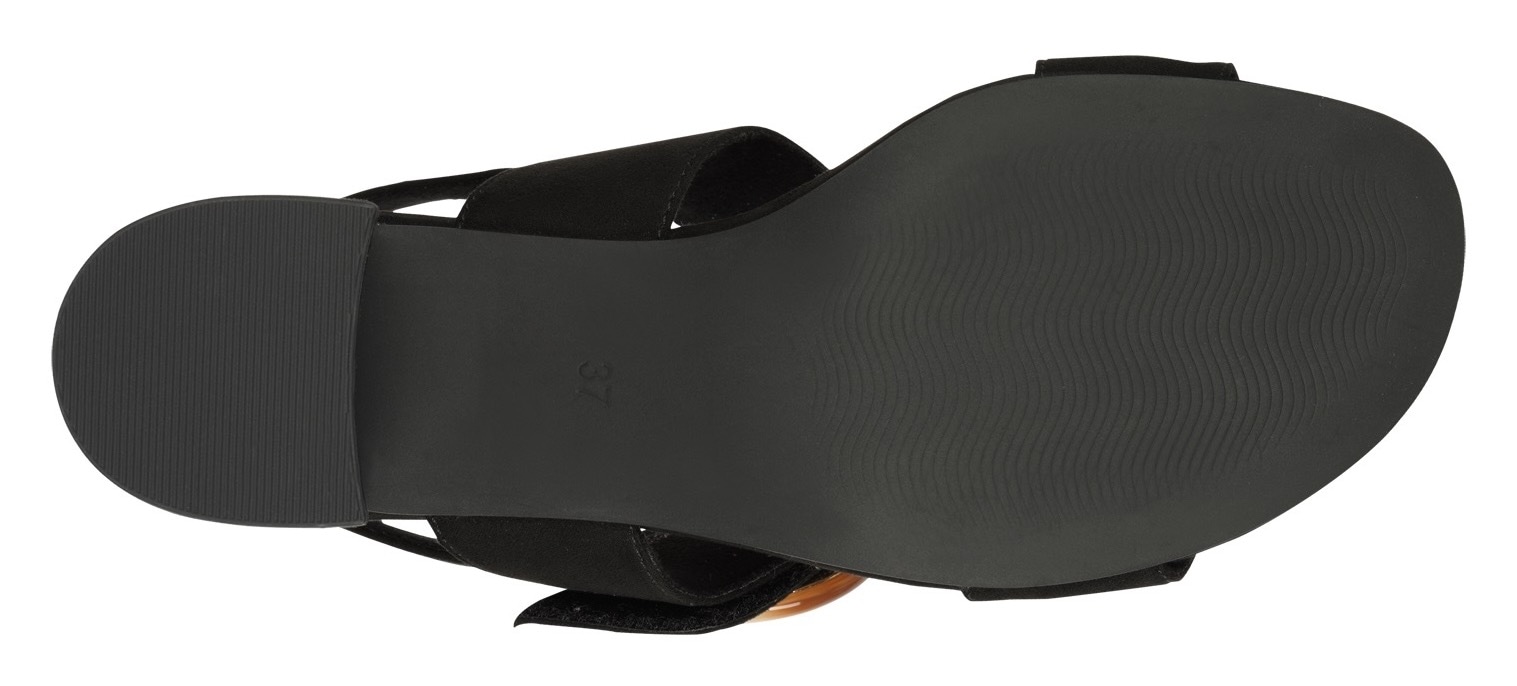 MARCO TOZZI Sandales  , Blockabsatz, Riemchensandale, Festtagsschuh mit grosser Zierschnalle