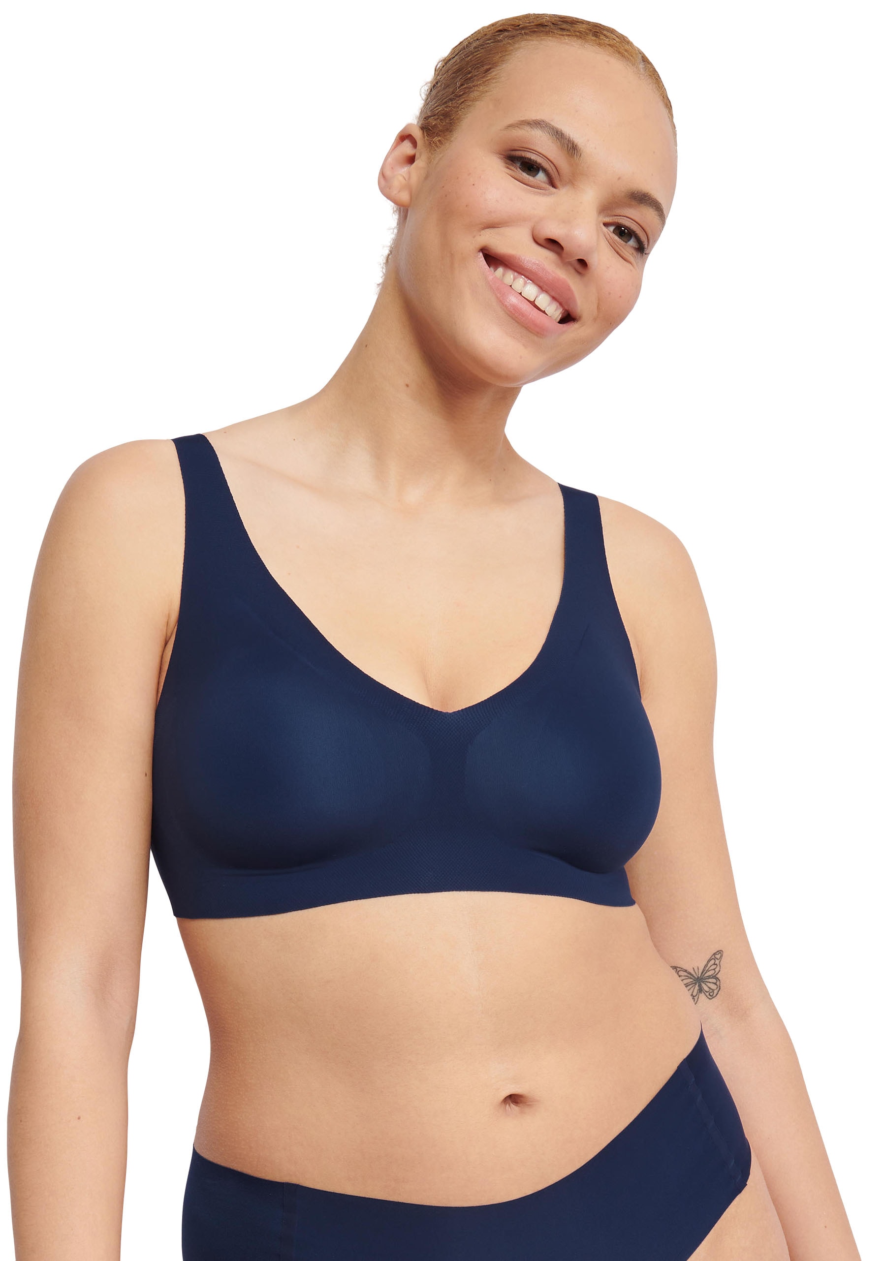 sloggi Bralette »ZERO Feel 2.0« nahtlos, herausnehmbare Pads, Mikrofaser, doppellagig