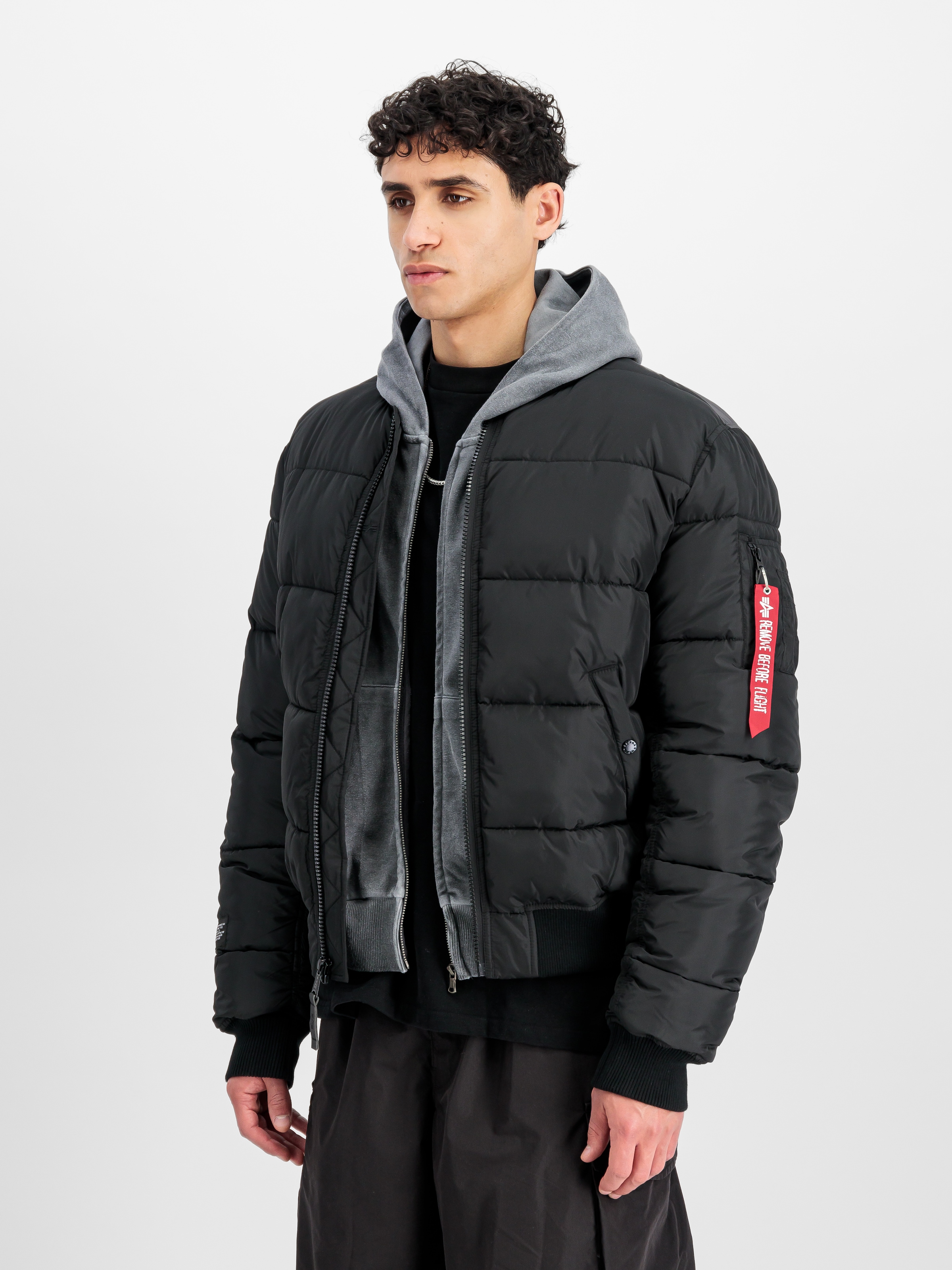 Alpha Industries Steppjacke »MA-1 Logo Puffer« ohne Kapuze