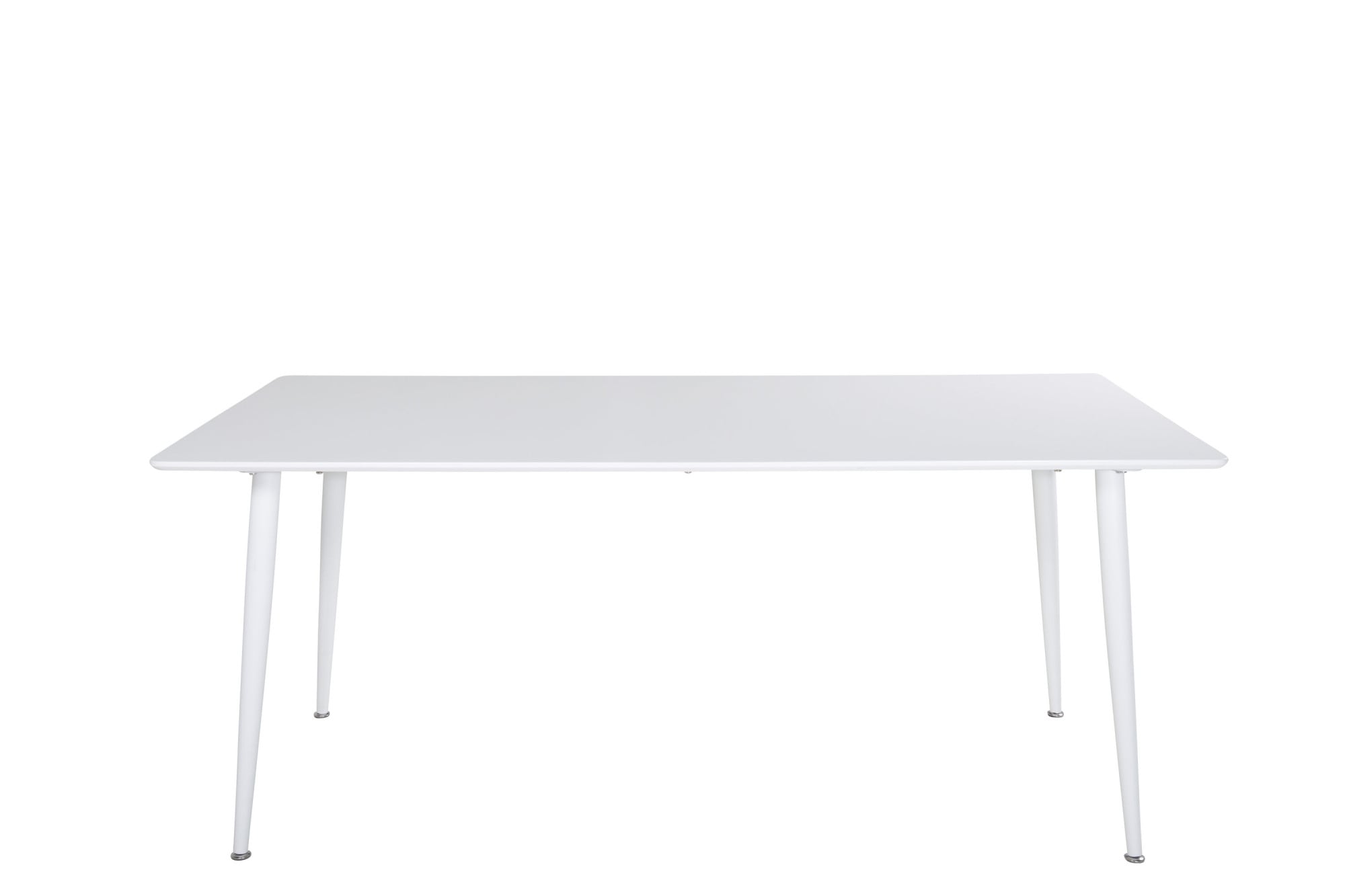 Venture Home Esstisch »Polar, rechteckiger Esstisch in hellem Weiss, 180 × 90 cm« Esszimmertisch, MDF, Metallbeine, rechteckig, hell, skandinavisch