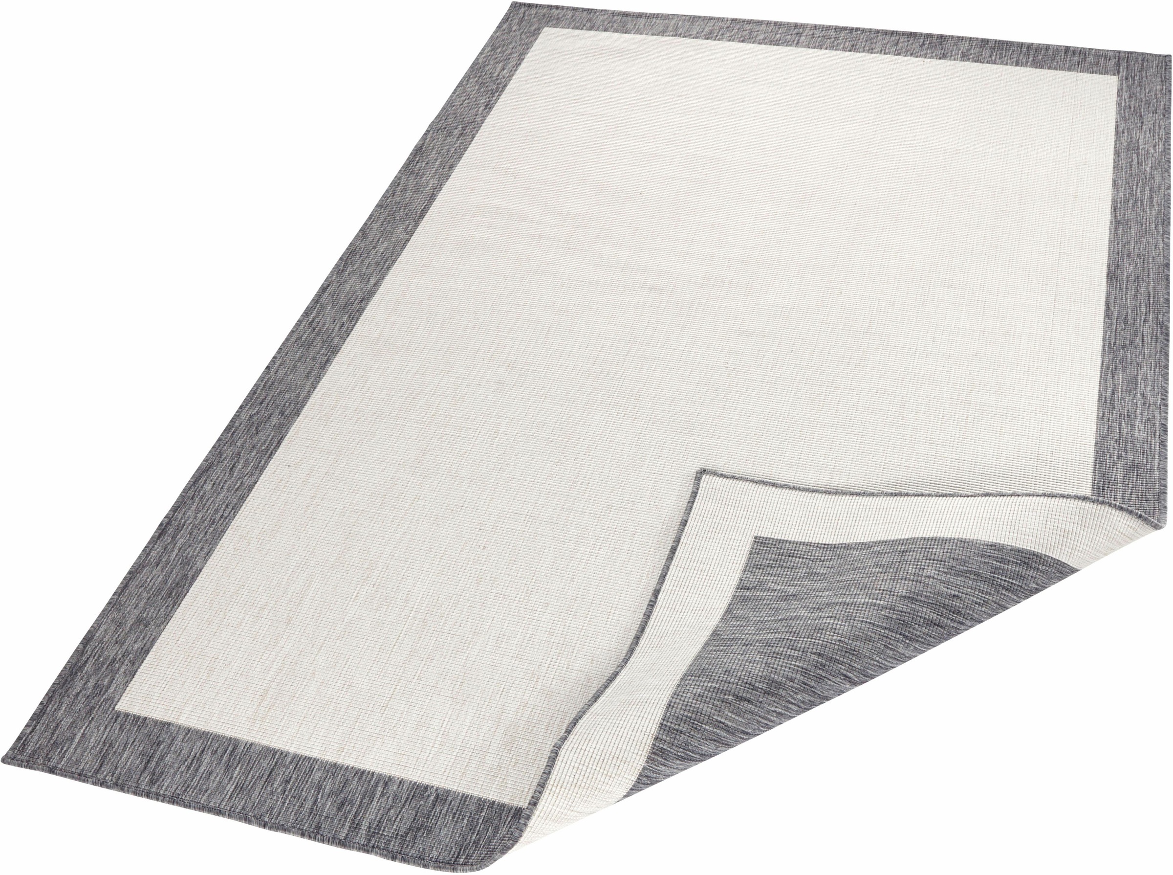 Image of NORTHRUGS Teppich »Panama«, rechteckig, 5 mm Höhe, In-und Outdoor geeignet, Wohnzimmer, Balkon, Terrasse, Garten, Robust, Pflegeleicht, Flachgewebe, Wendbar bei Ackermann Versand Schweiz