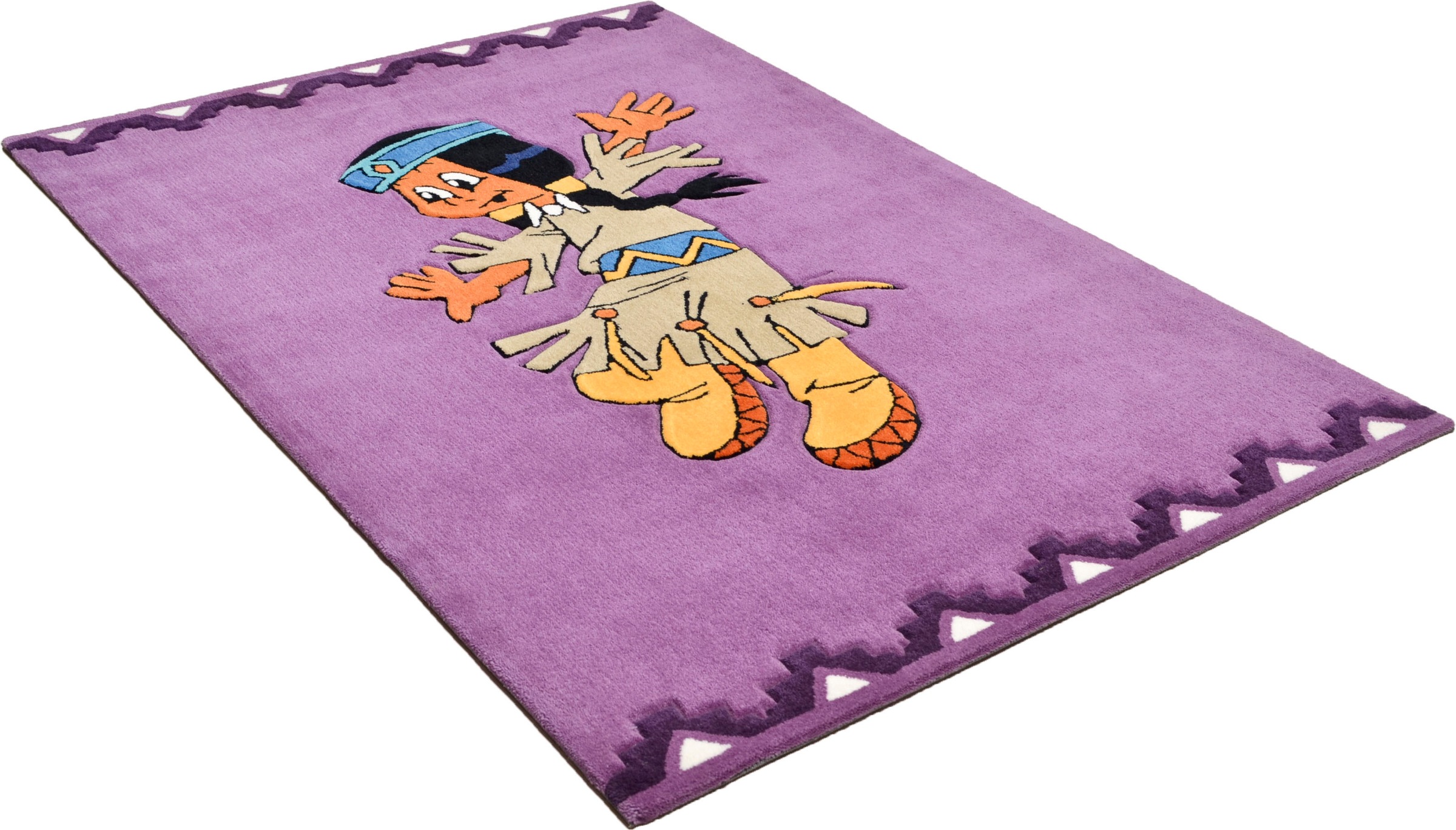 Image of YAKARI Kinderteppich »Regenbogen lustig«, rechteckig, 15 mm Höhe, handgearbeiteter Konturenschnitt, Kinderzimmer bei Ackermann Versand Schweiz