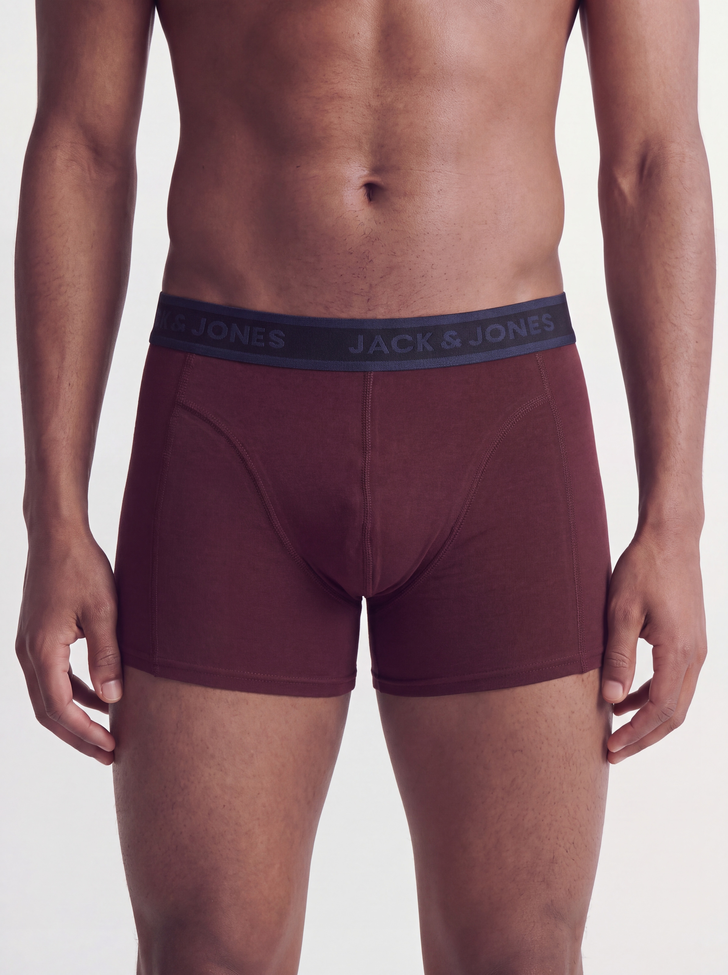 Jack & Jones Tronc »JACMAGNUS SOLID TRUNKS 5 PACK STYD« Paquet, 5 cuis Baumwollmischung, Logobund