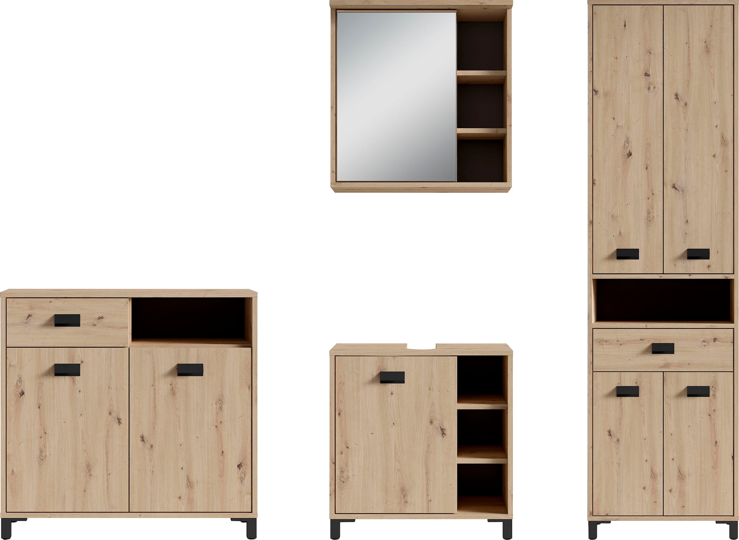 byLIVING Badmöbel-Set »Wellness«, (4 St.)