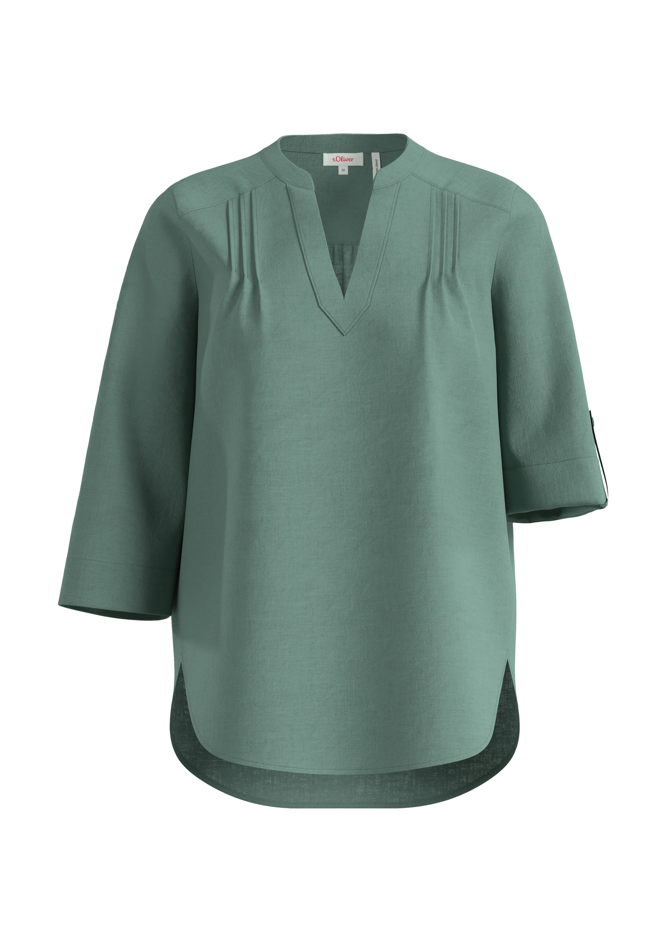 s.Oliver Klassische Bluse, mit 3/4-Arm