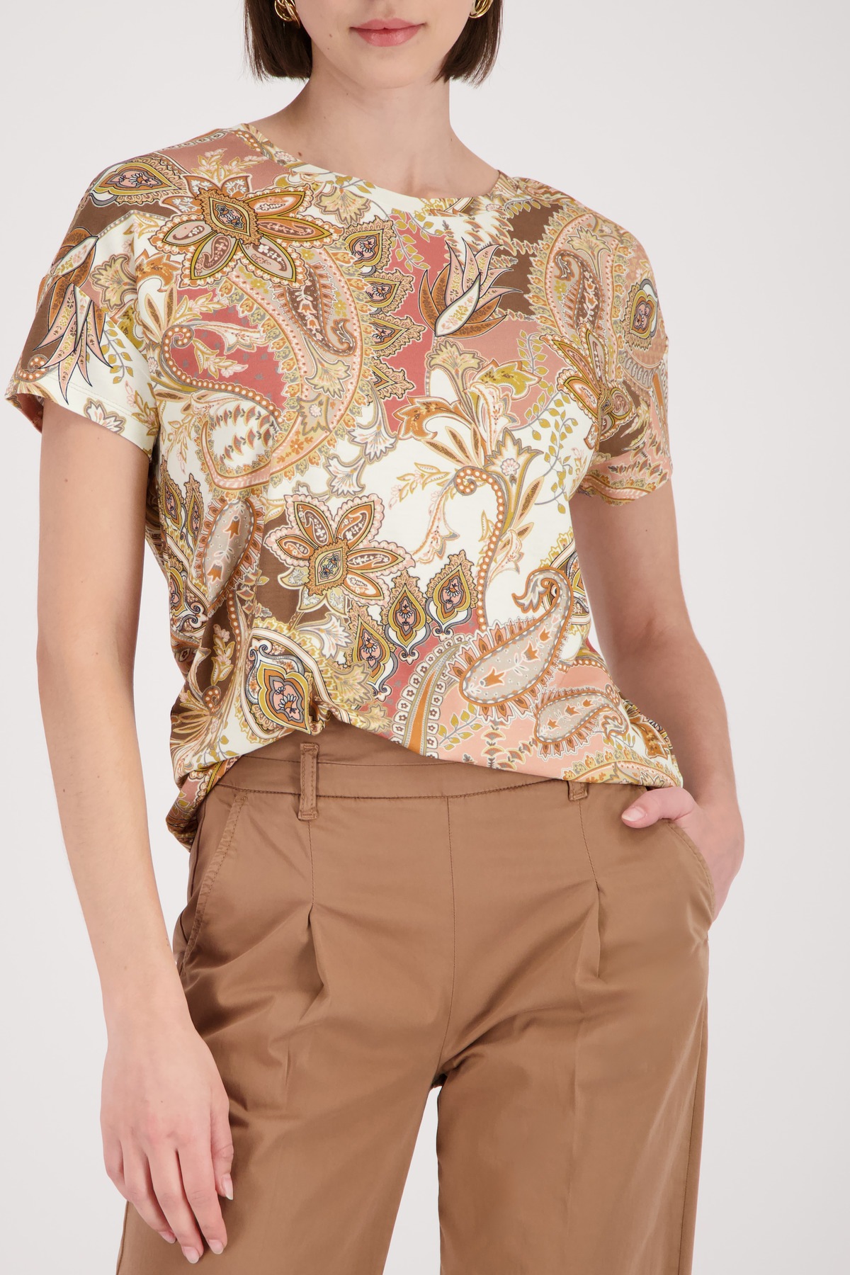 Image of Monari T-Shirt "Shirt Paisleydruck allover" Regular fit mit Paisleymuster