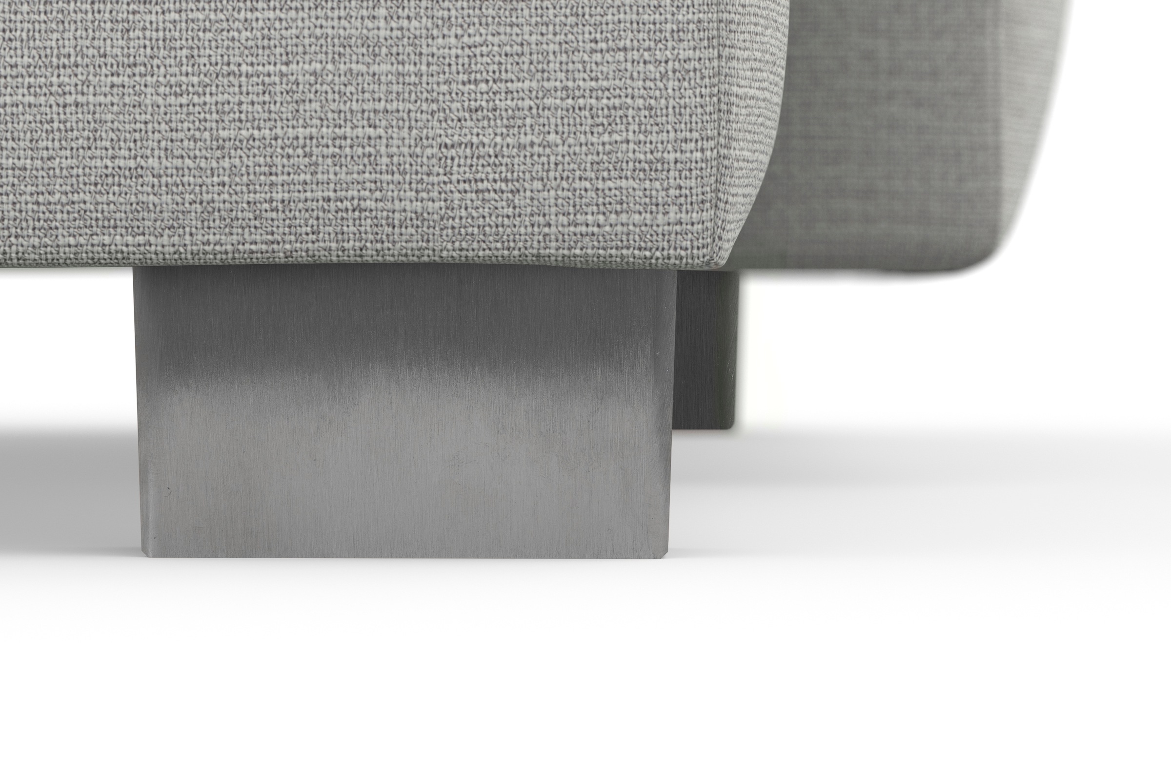 sit&more Wohnlandschaft »Dundee U-Form« mit Federkern und Edelstahlfüssen, wahlweise mit Kopfteilverstellung