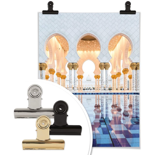 Wall-Art Poster »Sheikh Zayed Moschee Abu Dhabi«, Gebäude, (1 St.), Poster,  Wandbild, Bild, Wandposter bequem kaufen