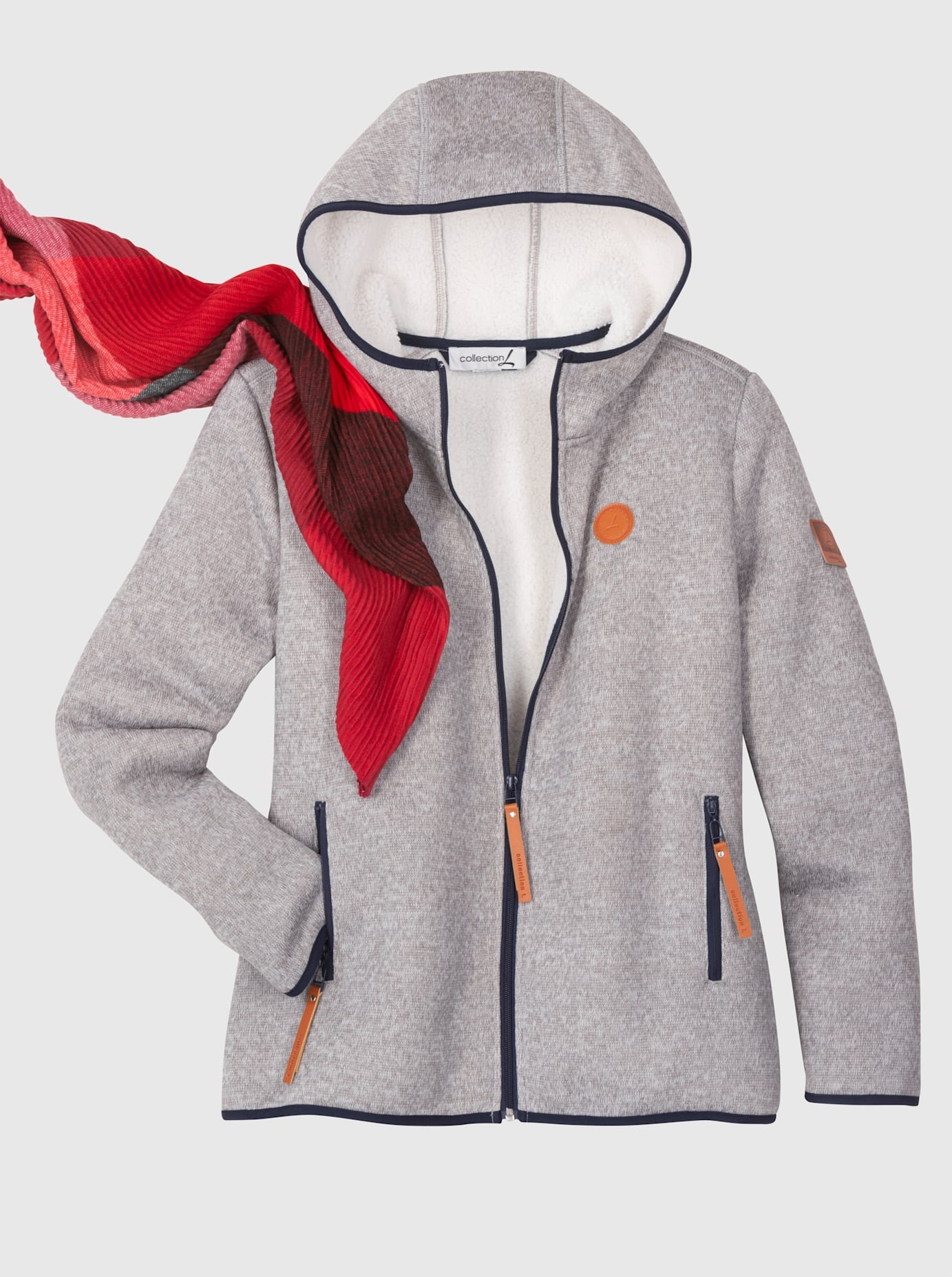 Image of Casual Looks Strickfleecejacke