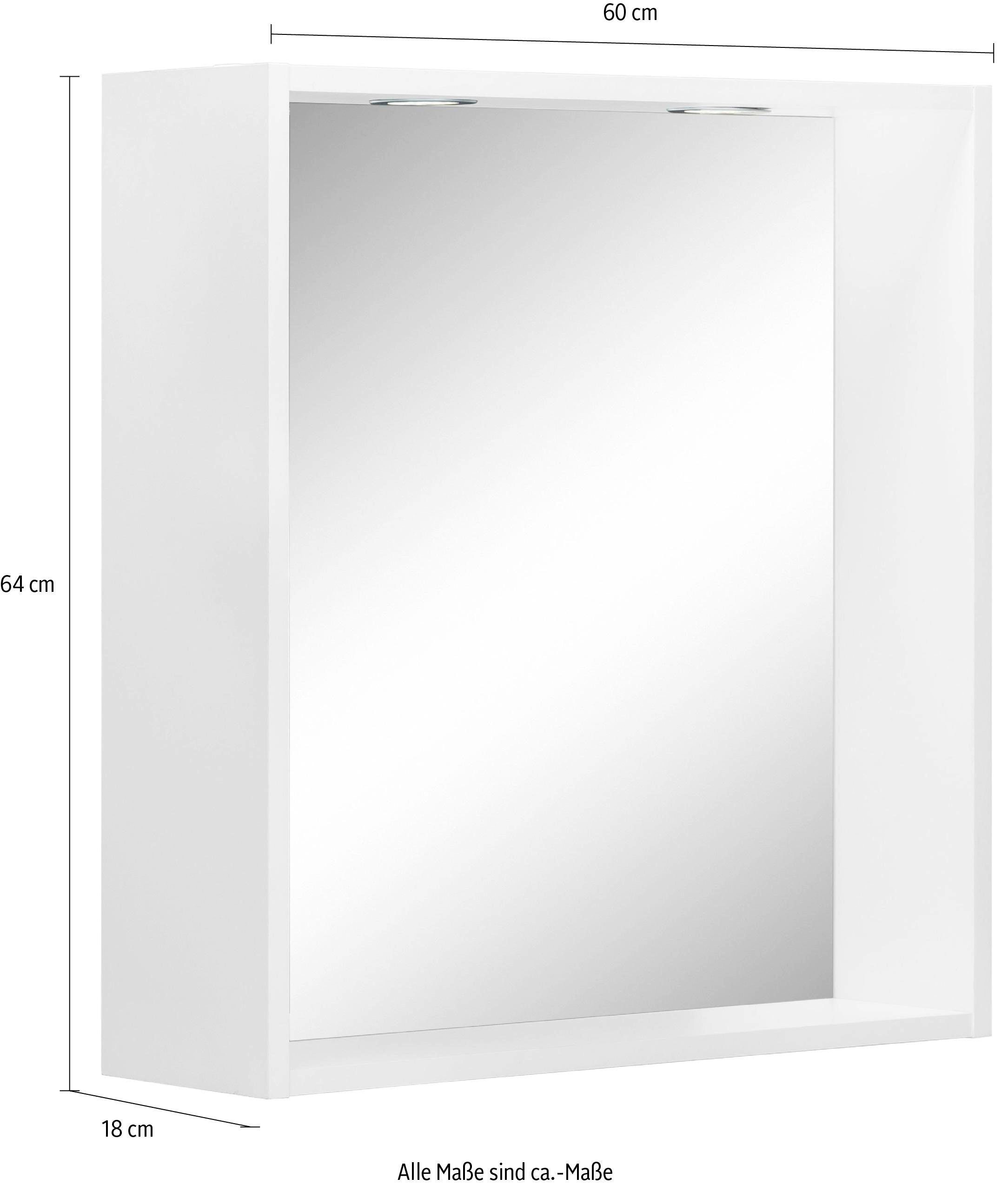 welltime Miroir de salle de bain »Davos« LED