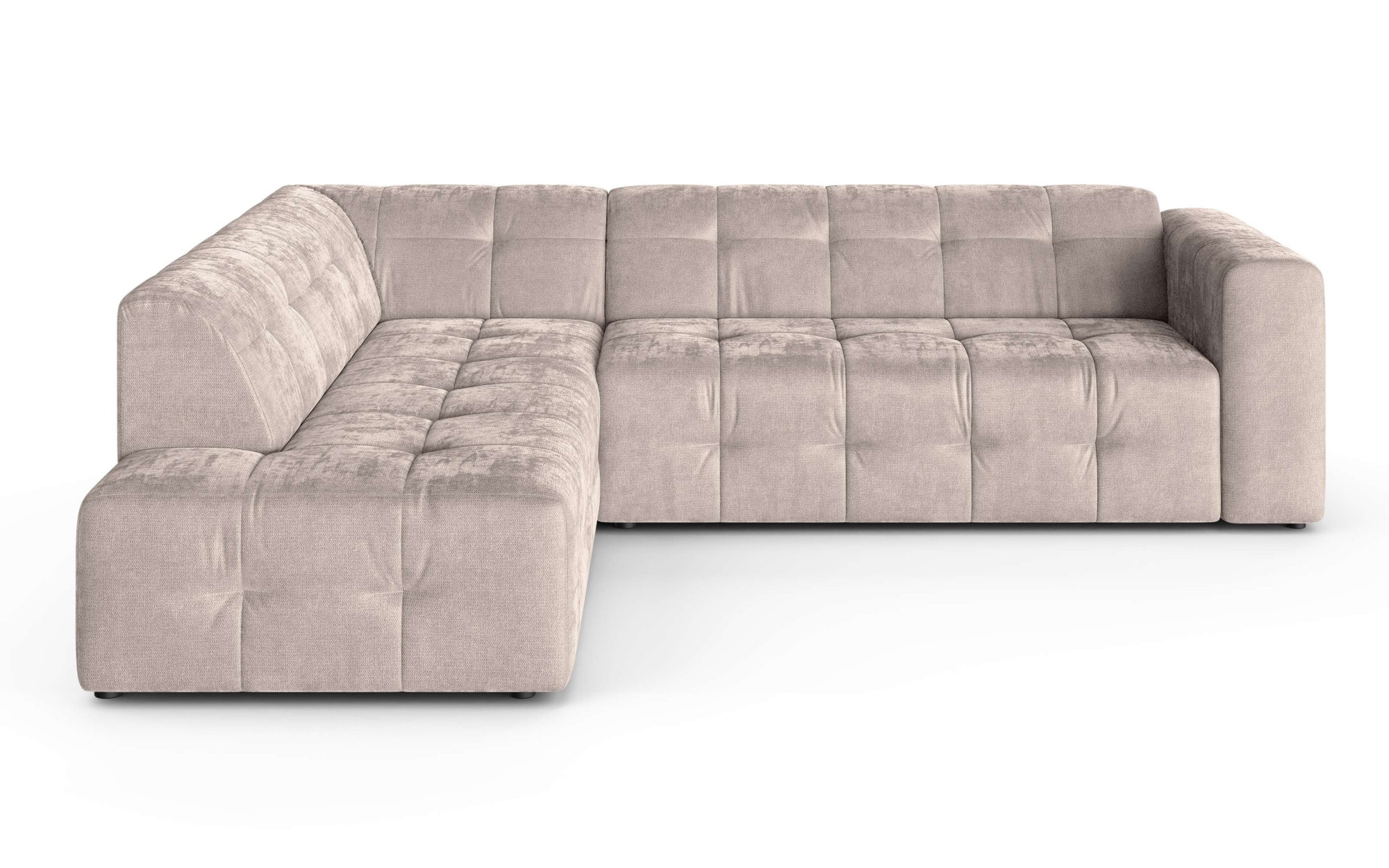 GOODproduct Canapé d'angle »TYZZA L-Form, Breite 265 cm, Verlässliche Qualität, Chenille« Ottomane links/rechts bestellbar, Bezug - Chenille oder Struktur
