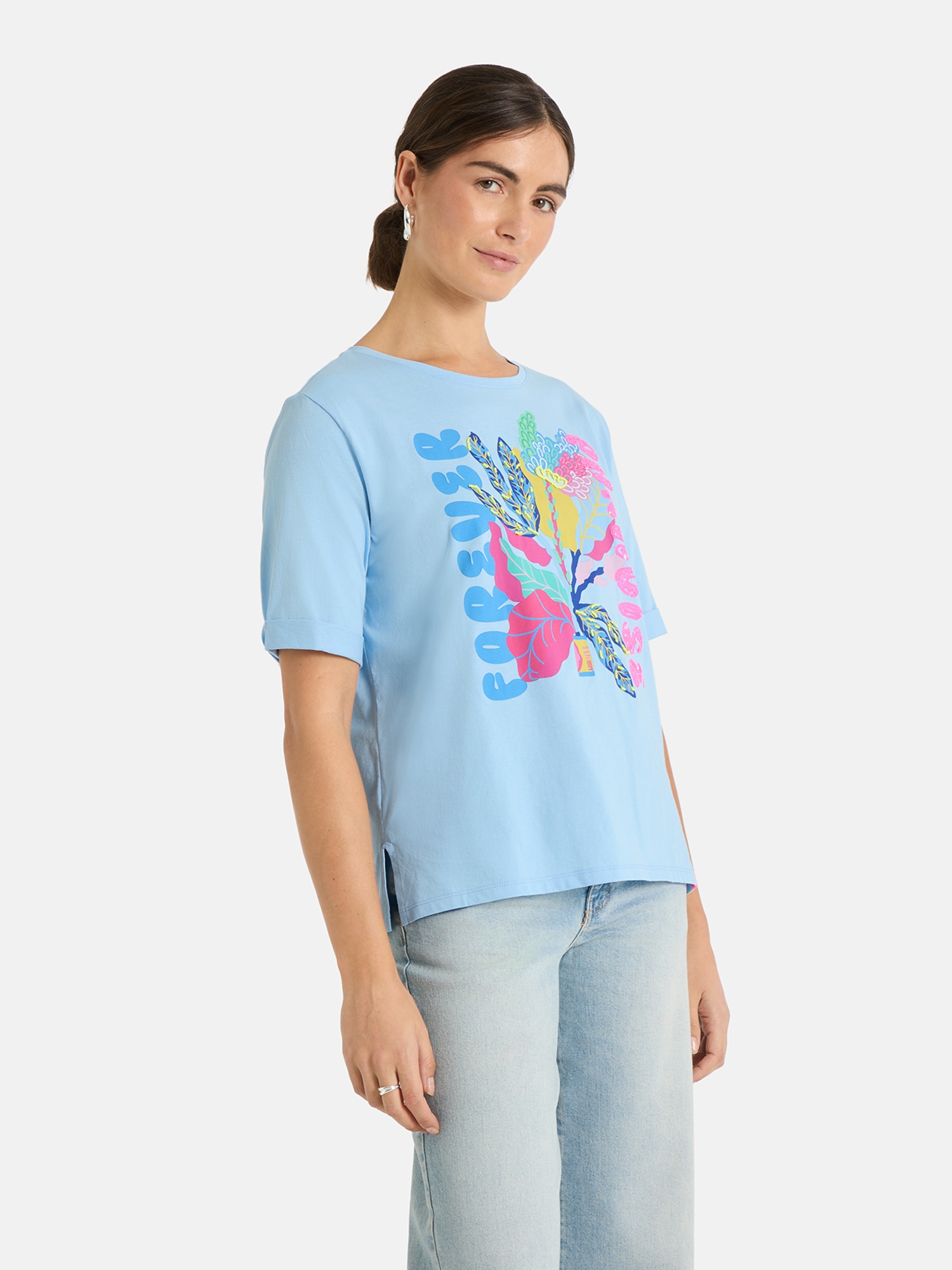 Image of Lieblingsstück Rundhalsshirt "DuranaL" mit Frontprint