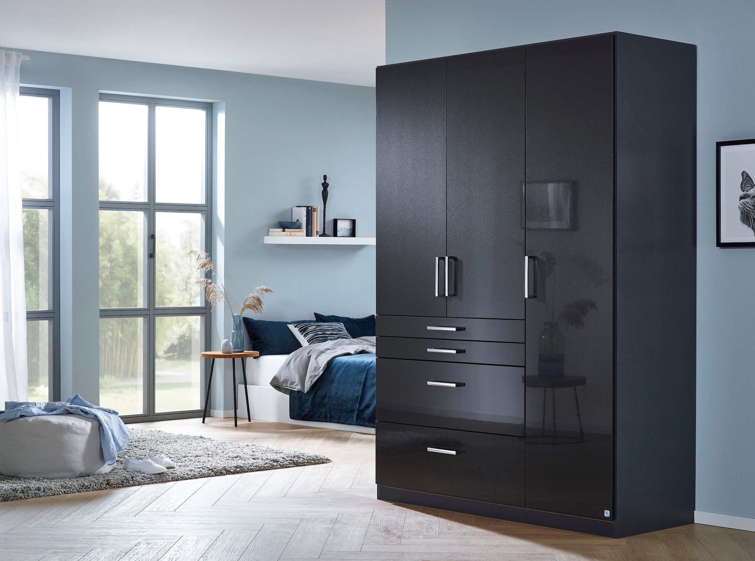 rauch Drehtürenschrank »Kleiderschrank Schrank Garderobe Garderobenschrank  HOMBURG« mit viel Stauraum, oberer Schubkasten mit Einteilung MADE IN GERMANY