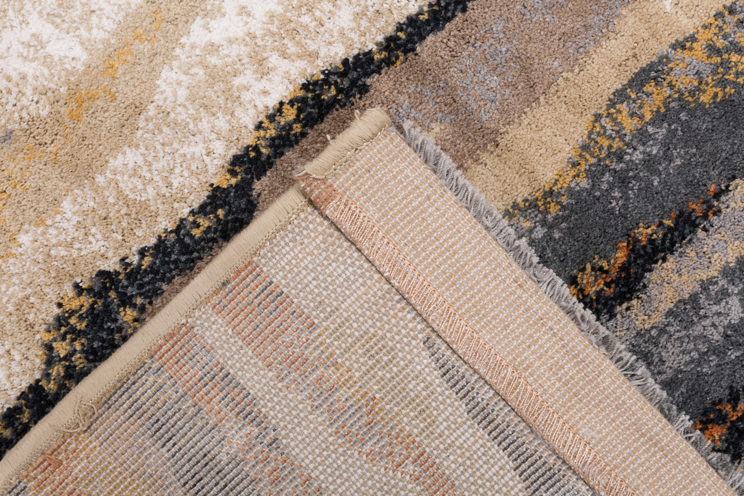 Gino Falcone Teppich »Anna Maria Stripe« rechteckig 20 mm Höhe Kurzflor, modernes Design, Wohnzimmer