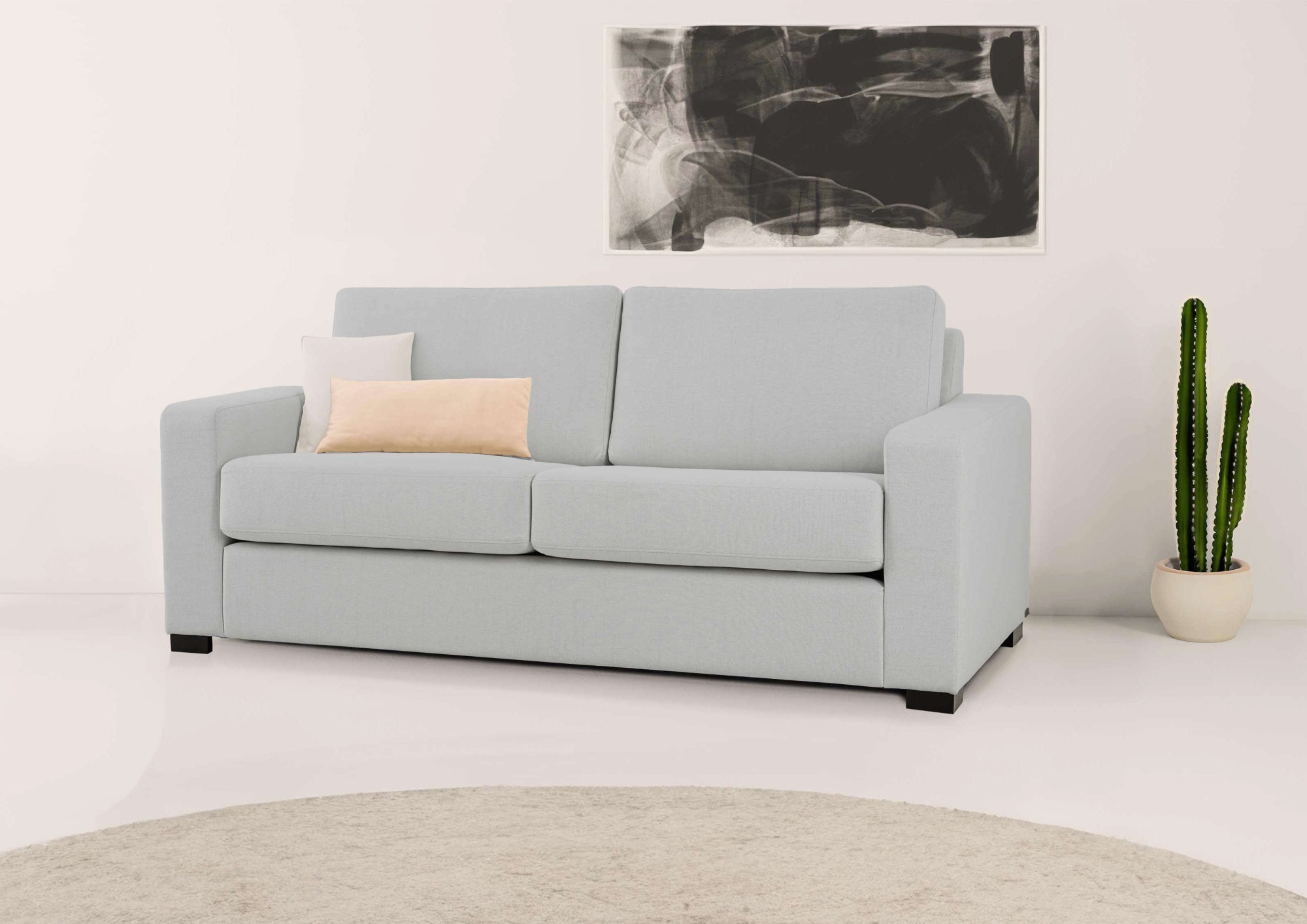 Home affaire 2-Sitzer »Branwell«, Breite 175 cm, Struktur fein, mit Wellenunterfederung