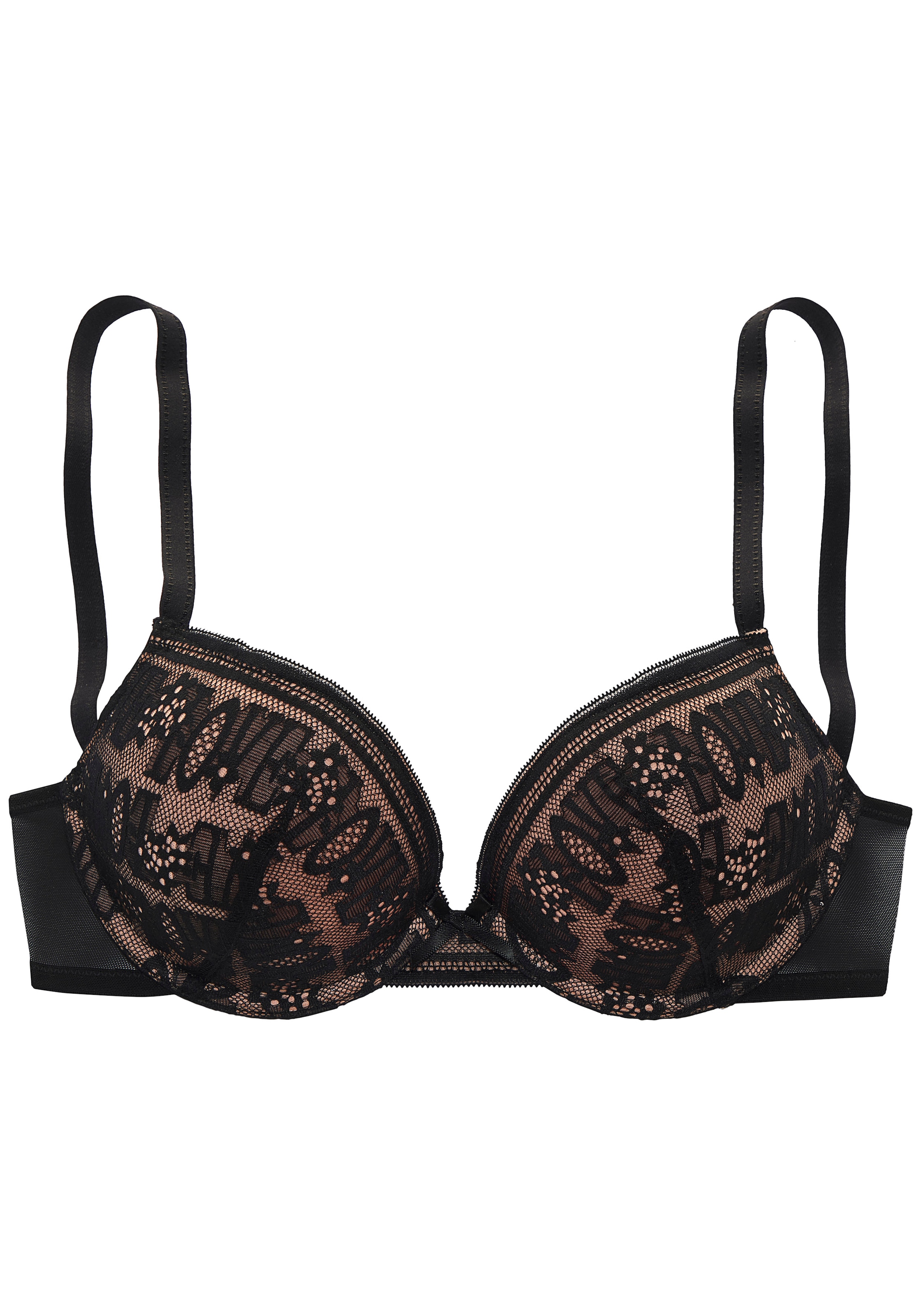 Vivance Push-up-BH, mit Bügel aus hübscher Spitze mit „Love"-Schriftzug, sexy Dessous