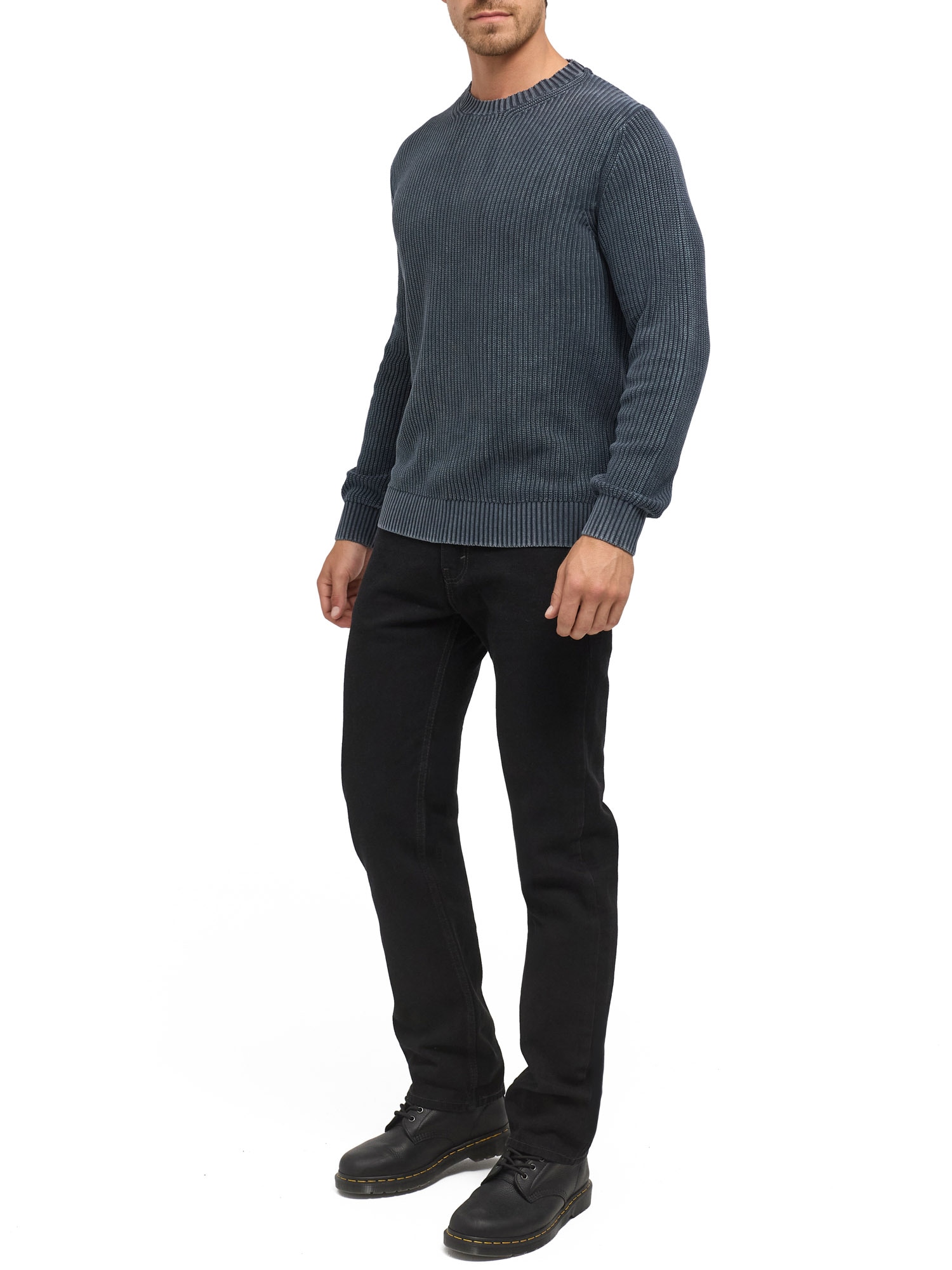 Indicode Pull à col rond »INTorpedo« Baumwolle, regular fit