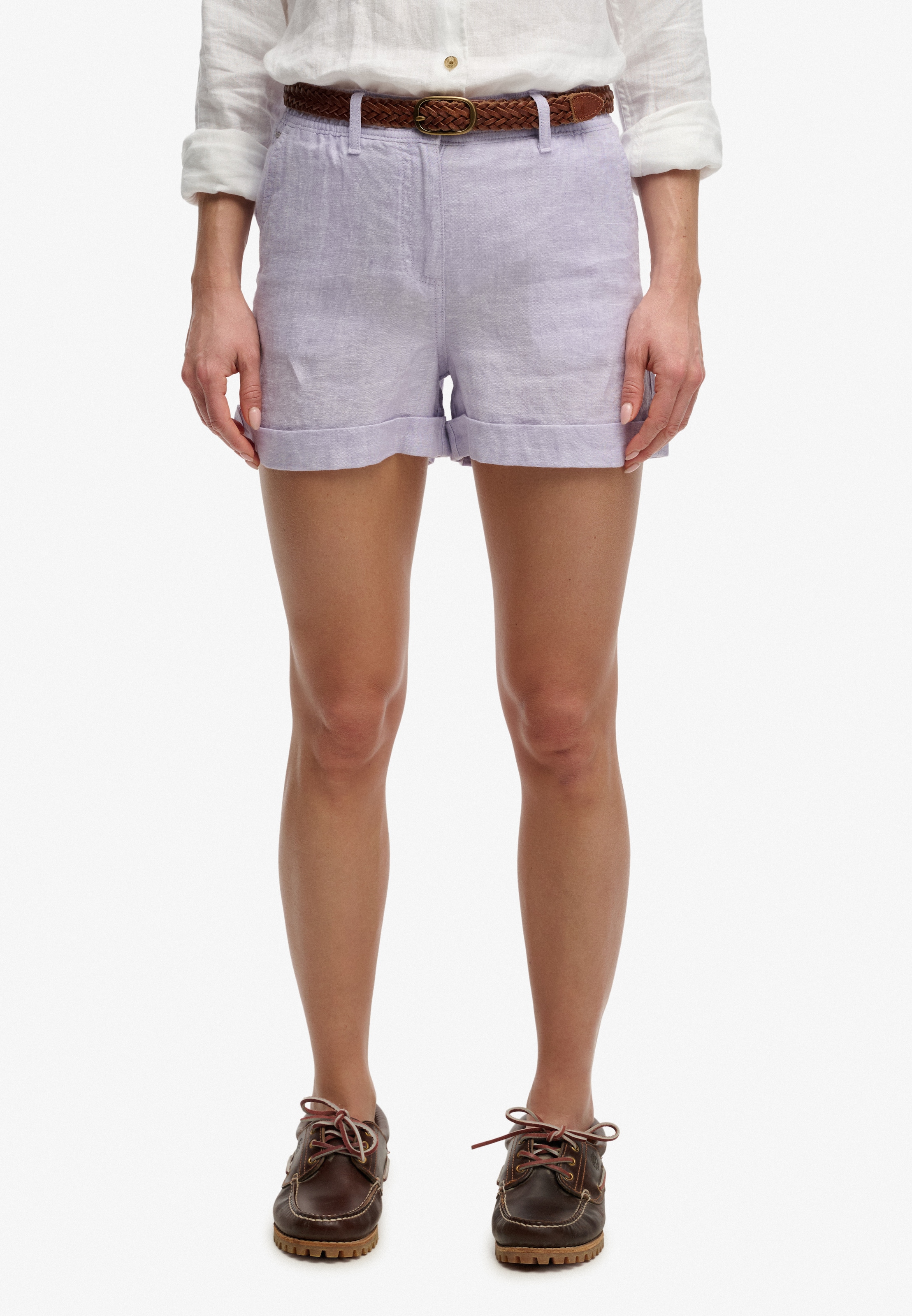Image of Superdry Shorts "MID RISE LINEN SHORT" aus 100% Leinen