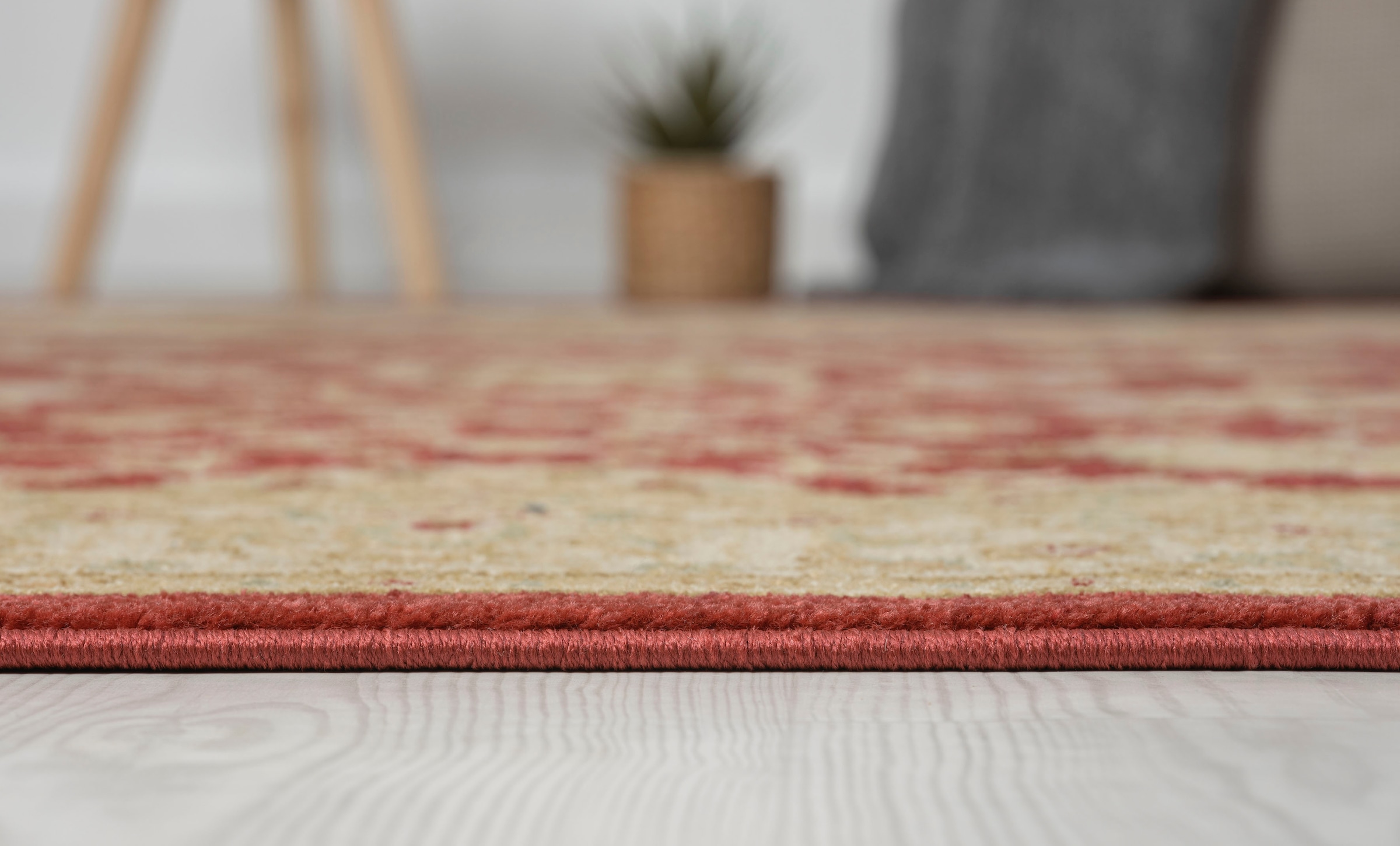 Myflair Möbel & Accessoires Teppich »Maryam 1, LAGERRÄUMUNG!« rechteckig 7,5 mm Höhe Kurzflor, Orient Optik, edler Glanz, mit Fransen, besonders weich