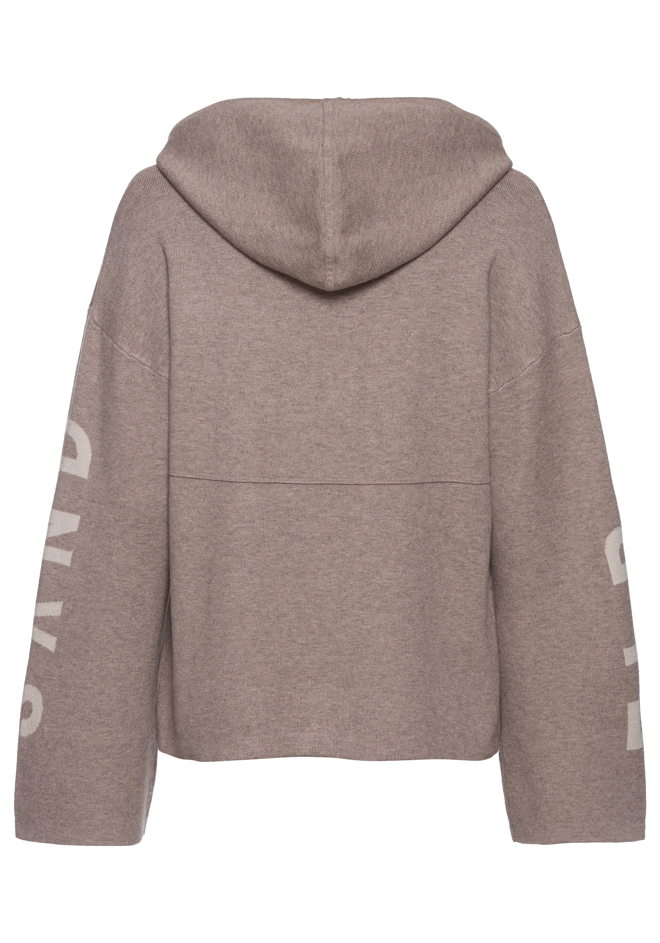 Elbsand Hoodie, Strickpullover mit eingestricktem Logo, Loungewear