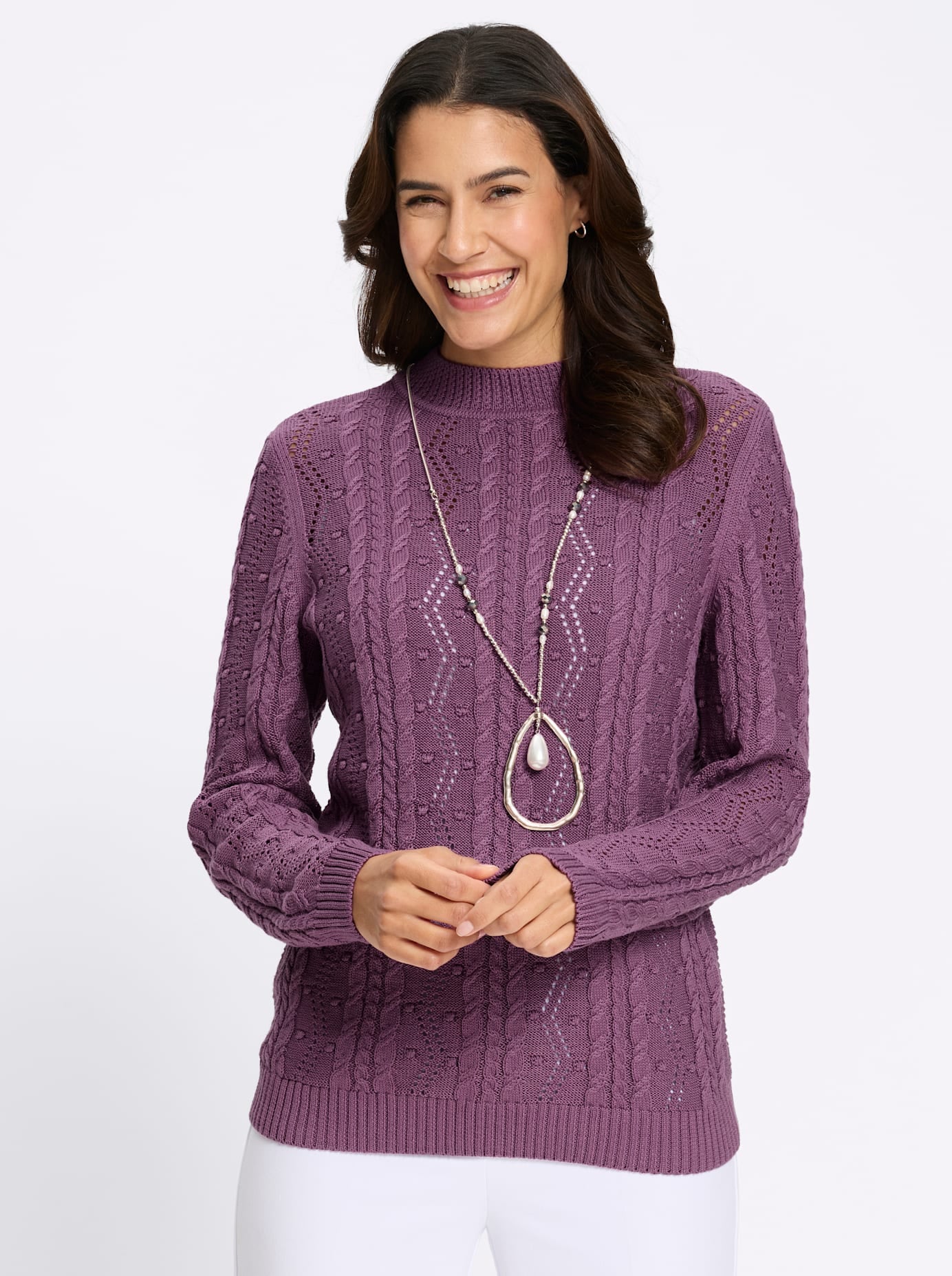 Inspirationen Stehkragenpullover "Stehkragen-Pullover"