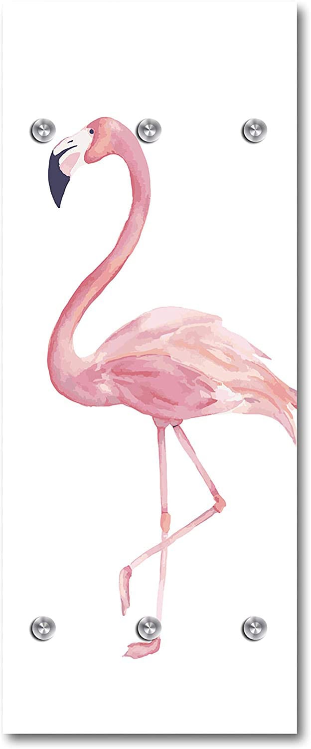 queence Barre de penderie »Flamingo« mit 6 Haken, 50 x 120 cm