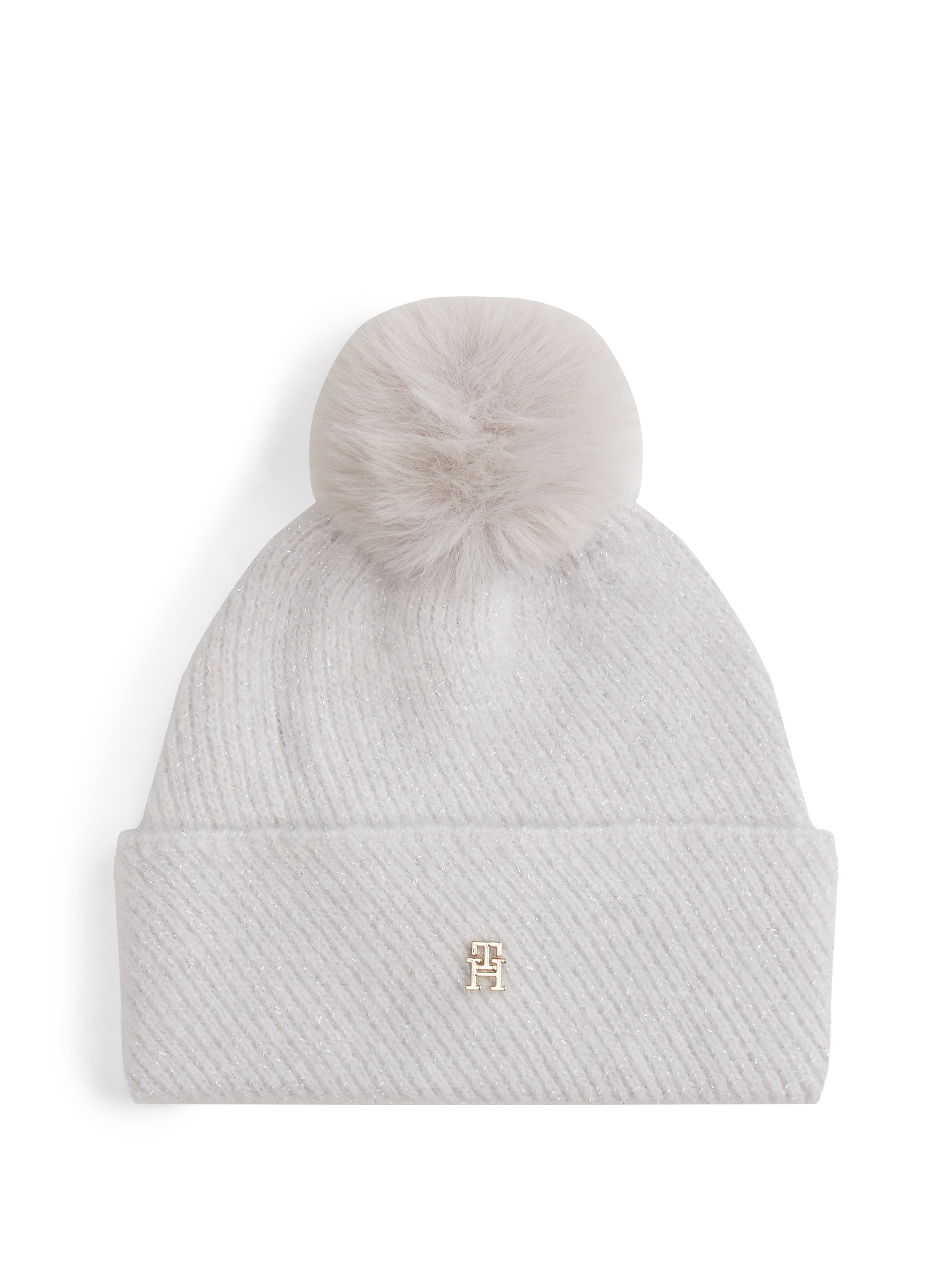 Tommy Hilfiger Beanie »POM POM LUREX« in Geschenkbox, Set aus Mütze und Schal