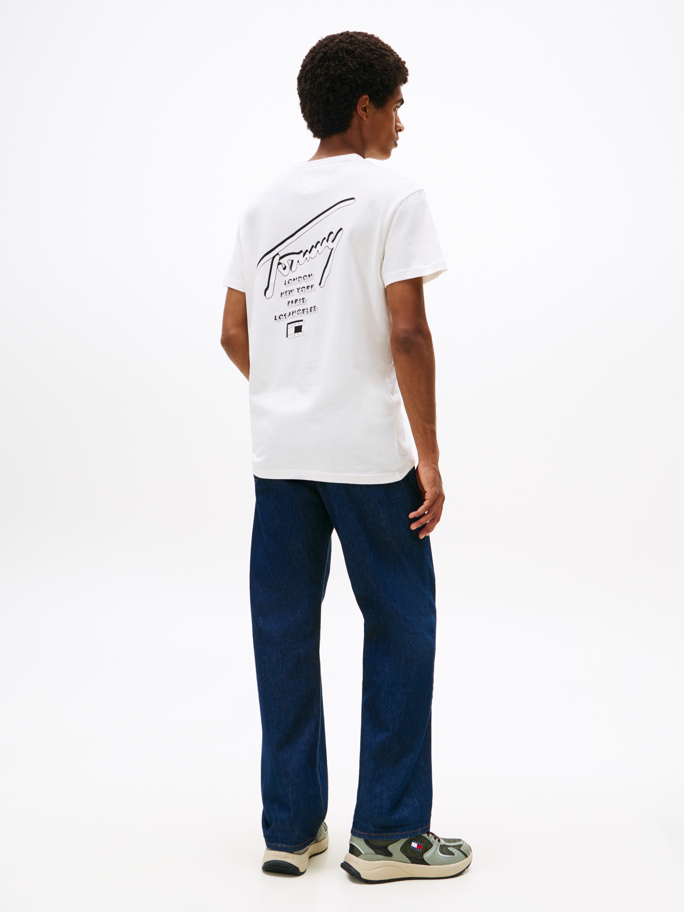 Tommy Jeans T-Shirt »TJM SIGN CITY TEE EXT« Rundhals, regular fit, grosser Rückenprint