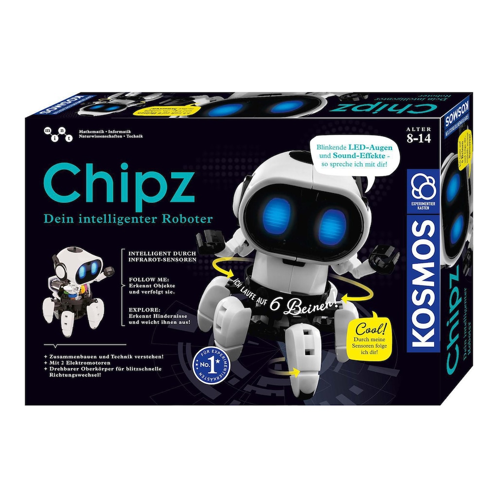 Kosmos Experimentierkasten »Chipz - Dein intelligenter Roboter«